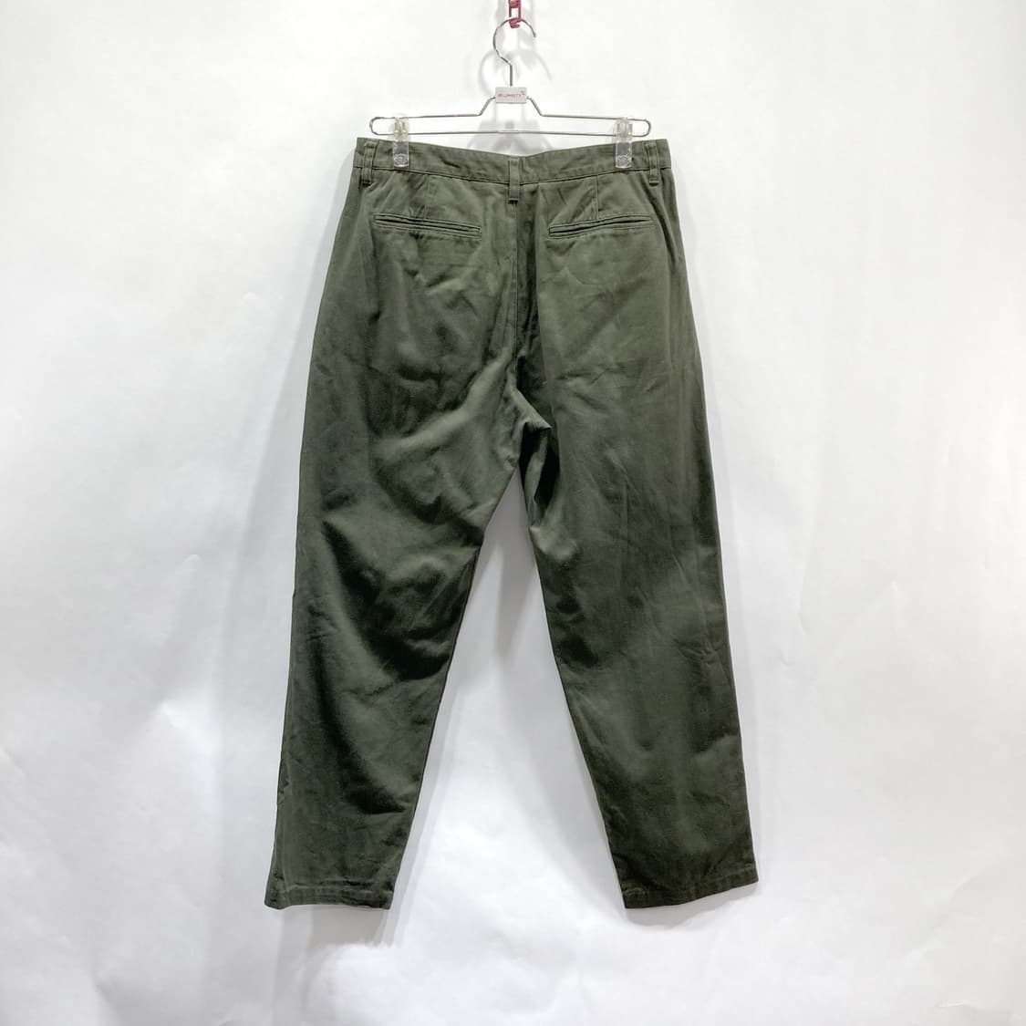 무신사 남 원턱 면바지 카키 31 상품이미지3