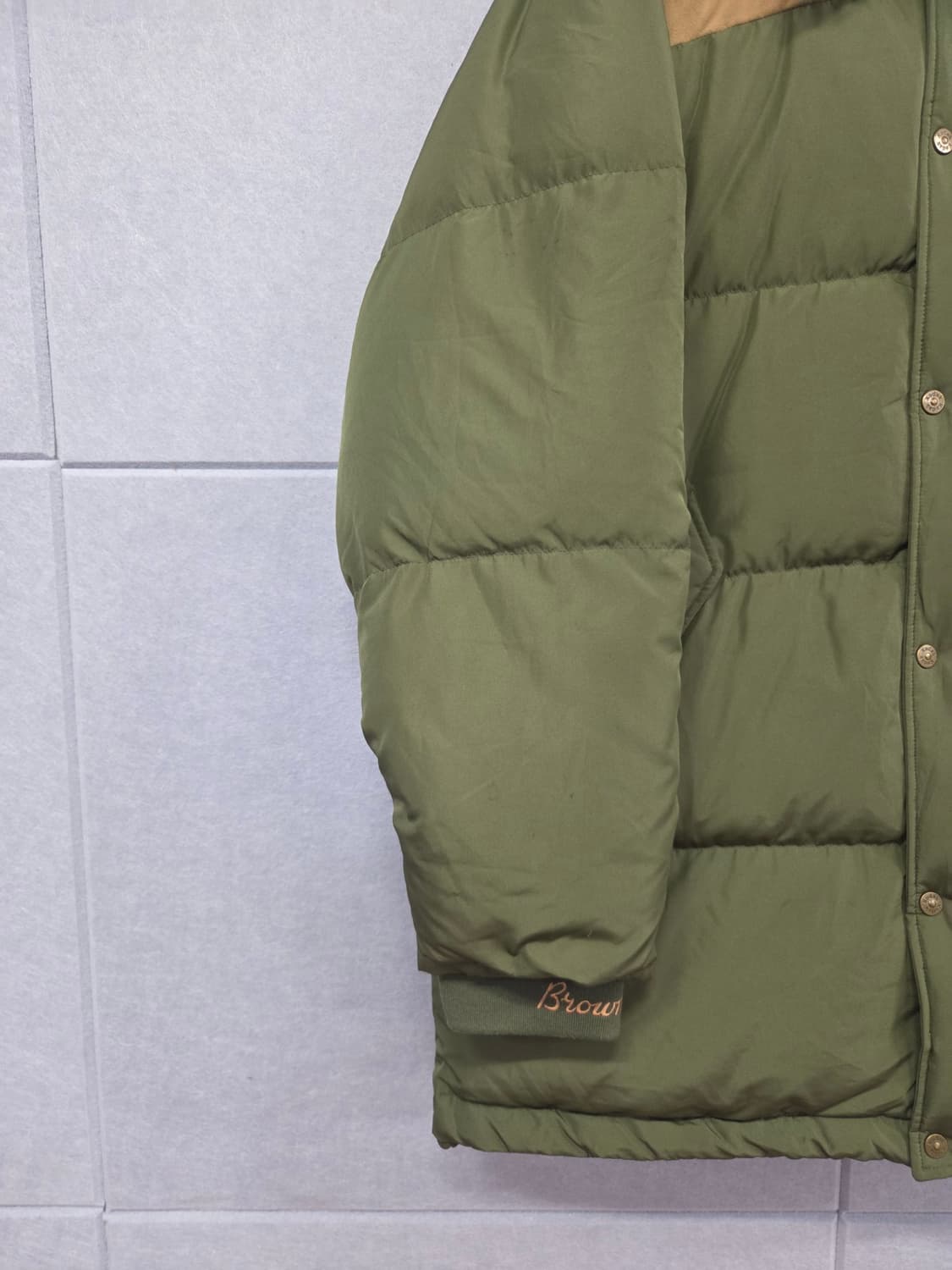 KODAK 코닥 브라우니 덕다운 자켓 카키 상품이미지3
