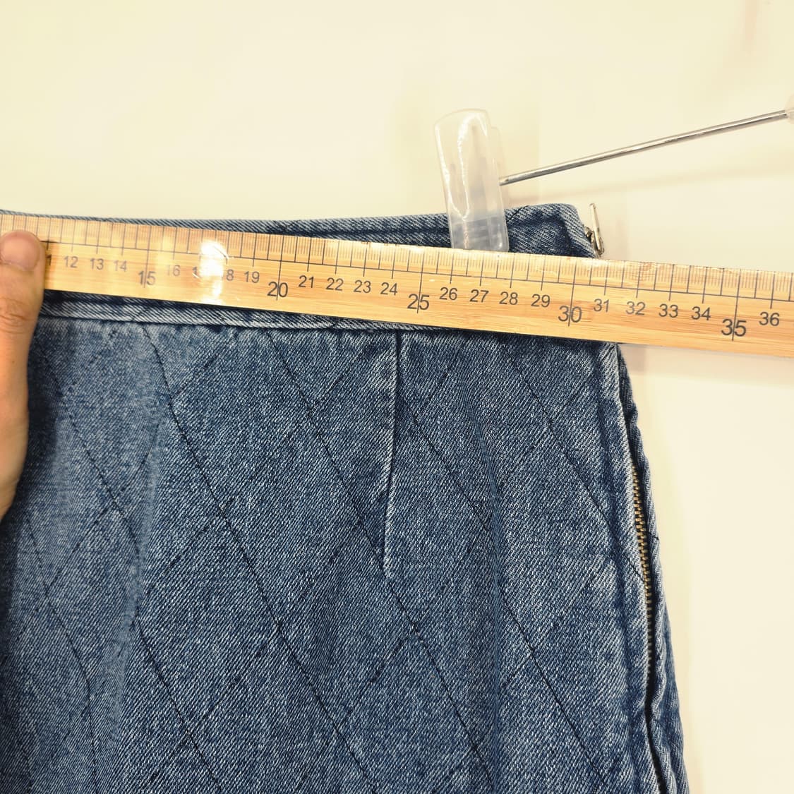 잇미샤 퀼팅 데님 스터드 스커트 44 상품이미지5