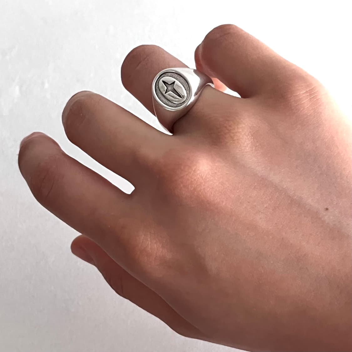 십자 시그넷 반지 상품이미지1
