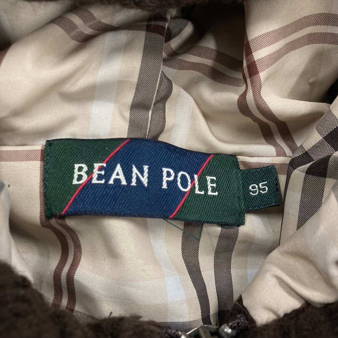 빈폴 브라운 컬러 엘보우 패치 더플 니트 자켓 상품이미지3