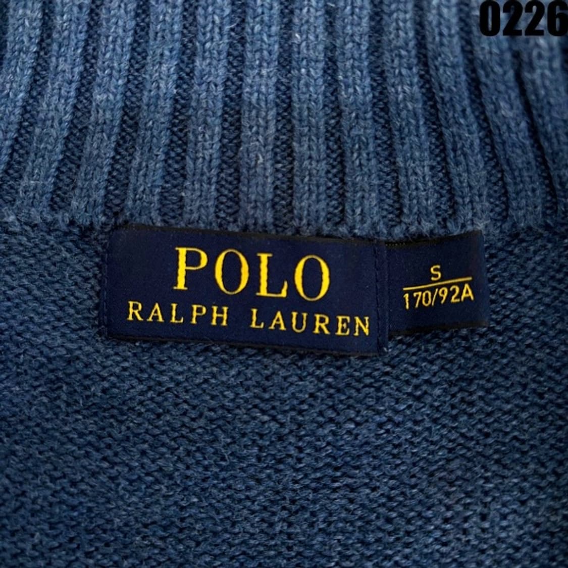 폴로 랄프로렌 하프집업 코튼 니트 S  상품이미지5