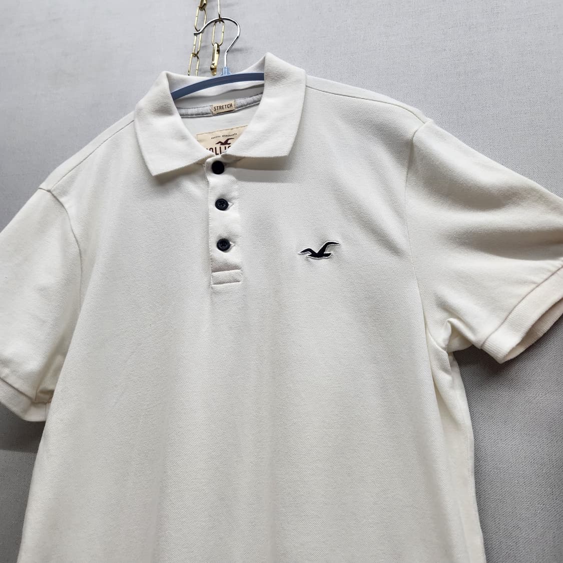 홀리스터 로고 반팔카라 M(M) 상품이미지3