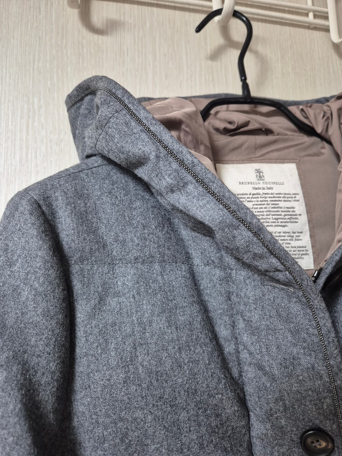 (명품) 부르넬로 쿠치넬리 다운패딩 버진 울패딩자켓 후드자켓 상품이미지4