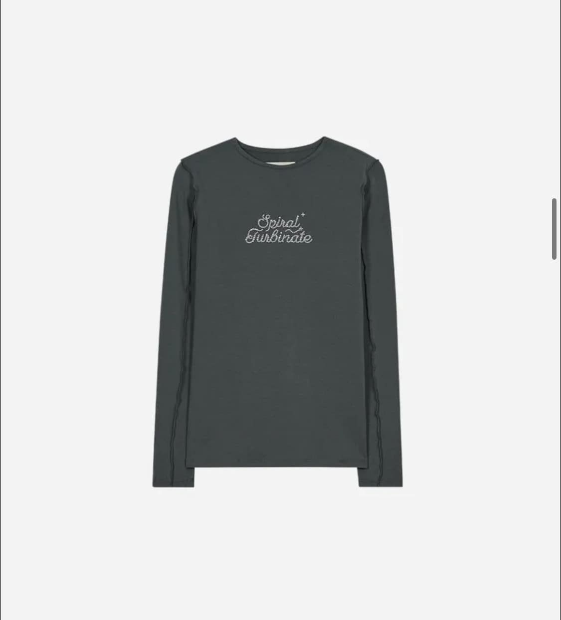 타입서비스 롱슬리브 Spiral T-Shirt 차콜 상품이미지3