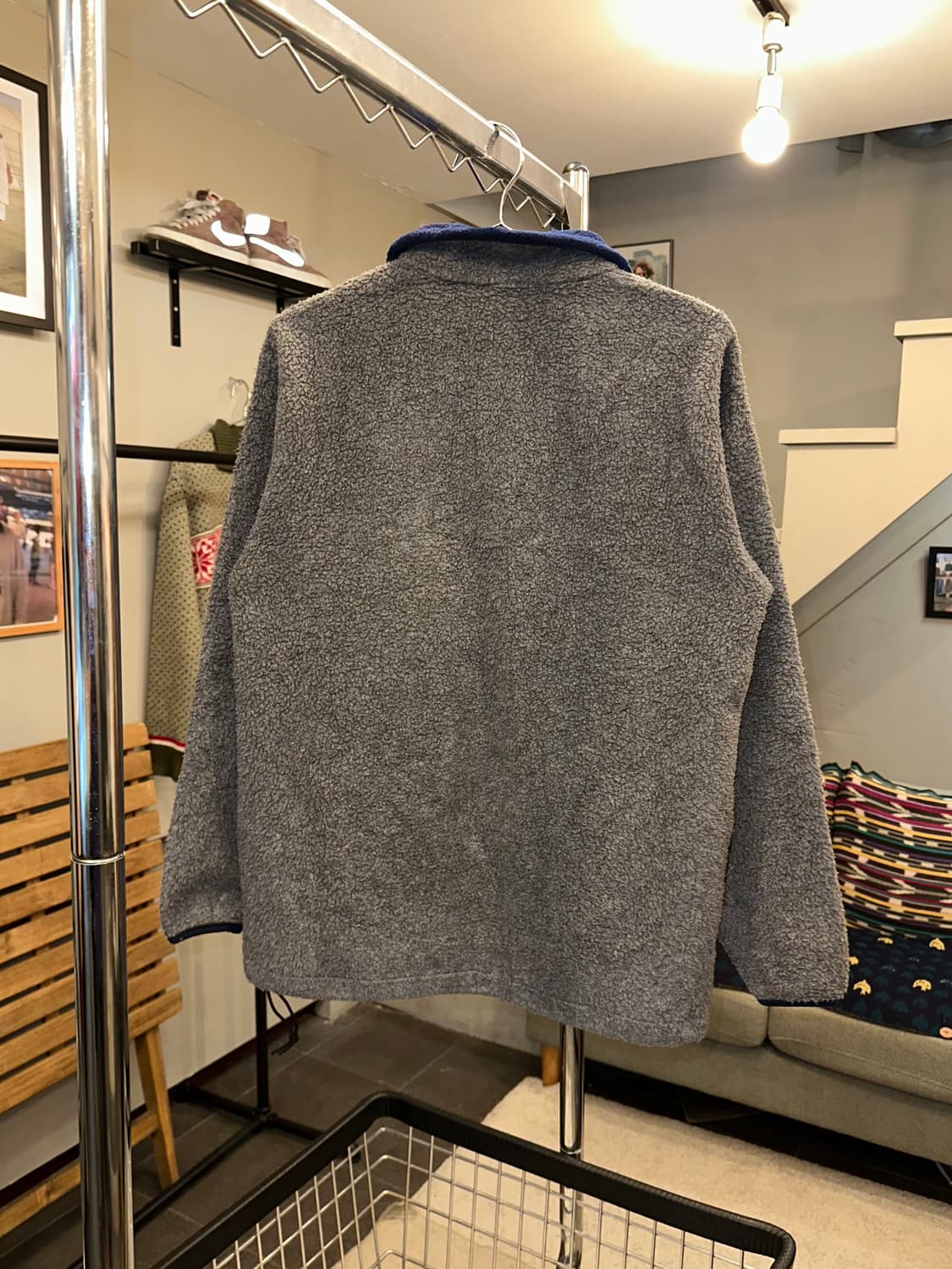 90’s LL Bean grey fleece half zip-up 상품이미지9