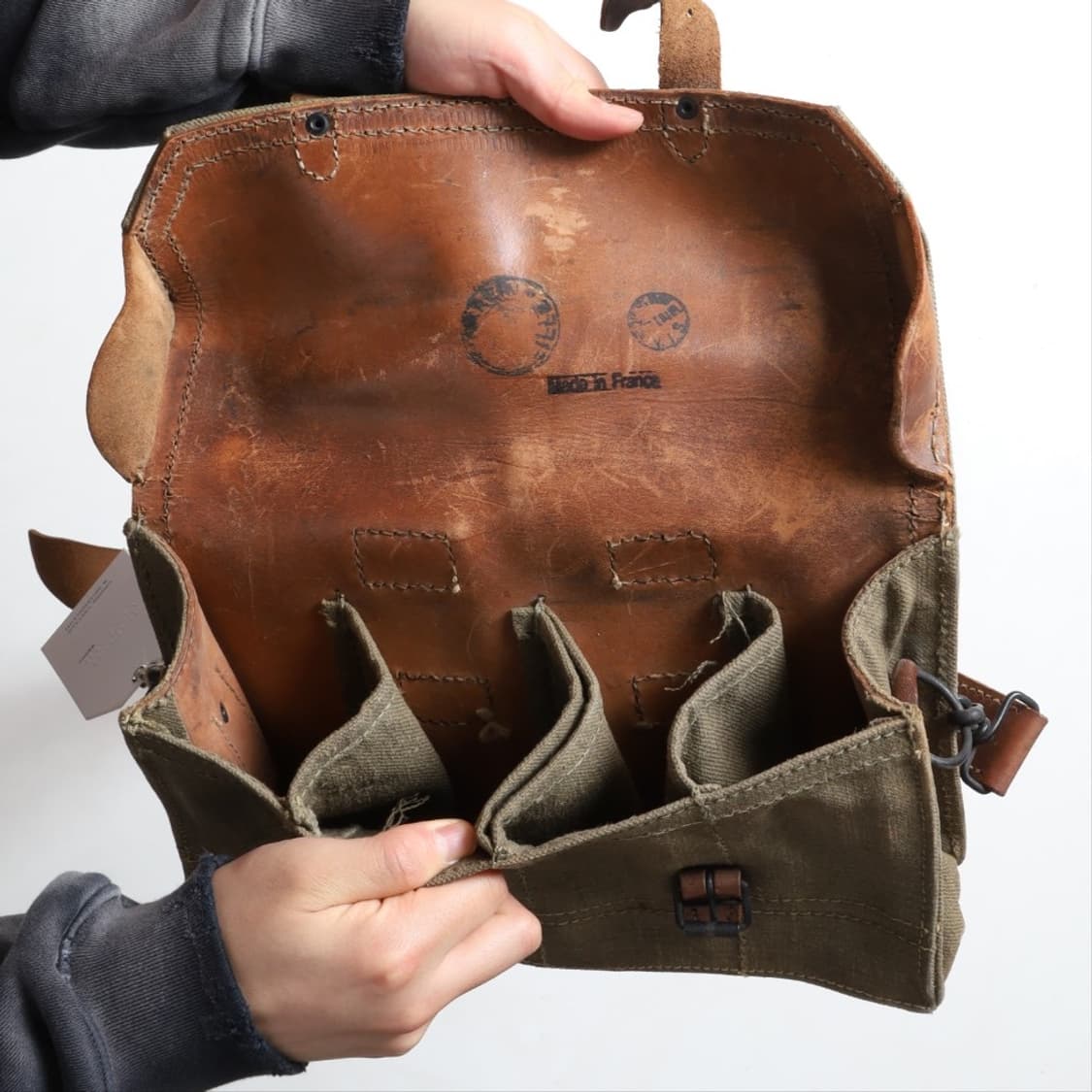 French Army Canvas Messenger Bag   상품이미지3