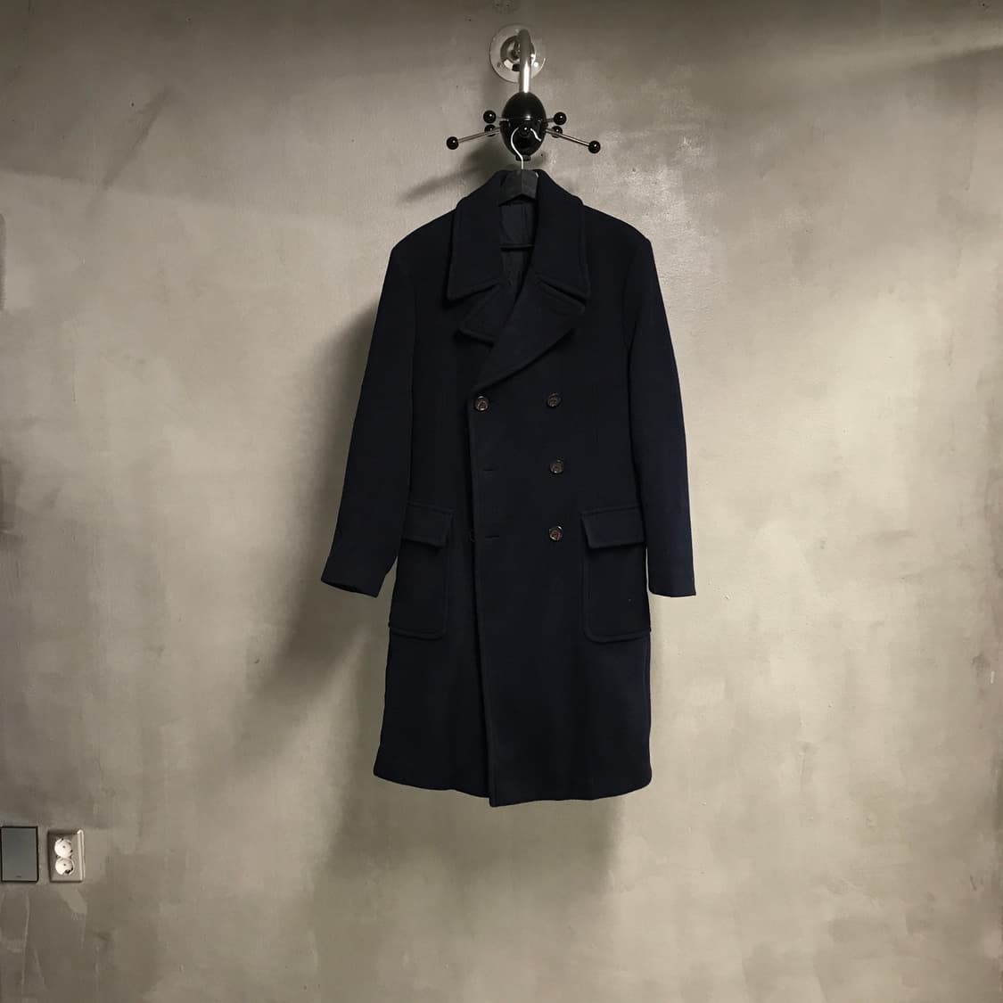 폴로 랄프로렌 롱 코트 네이비 38R 상품이미지1