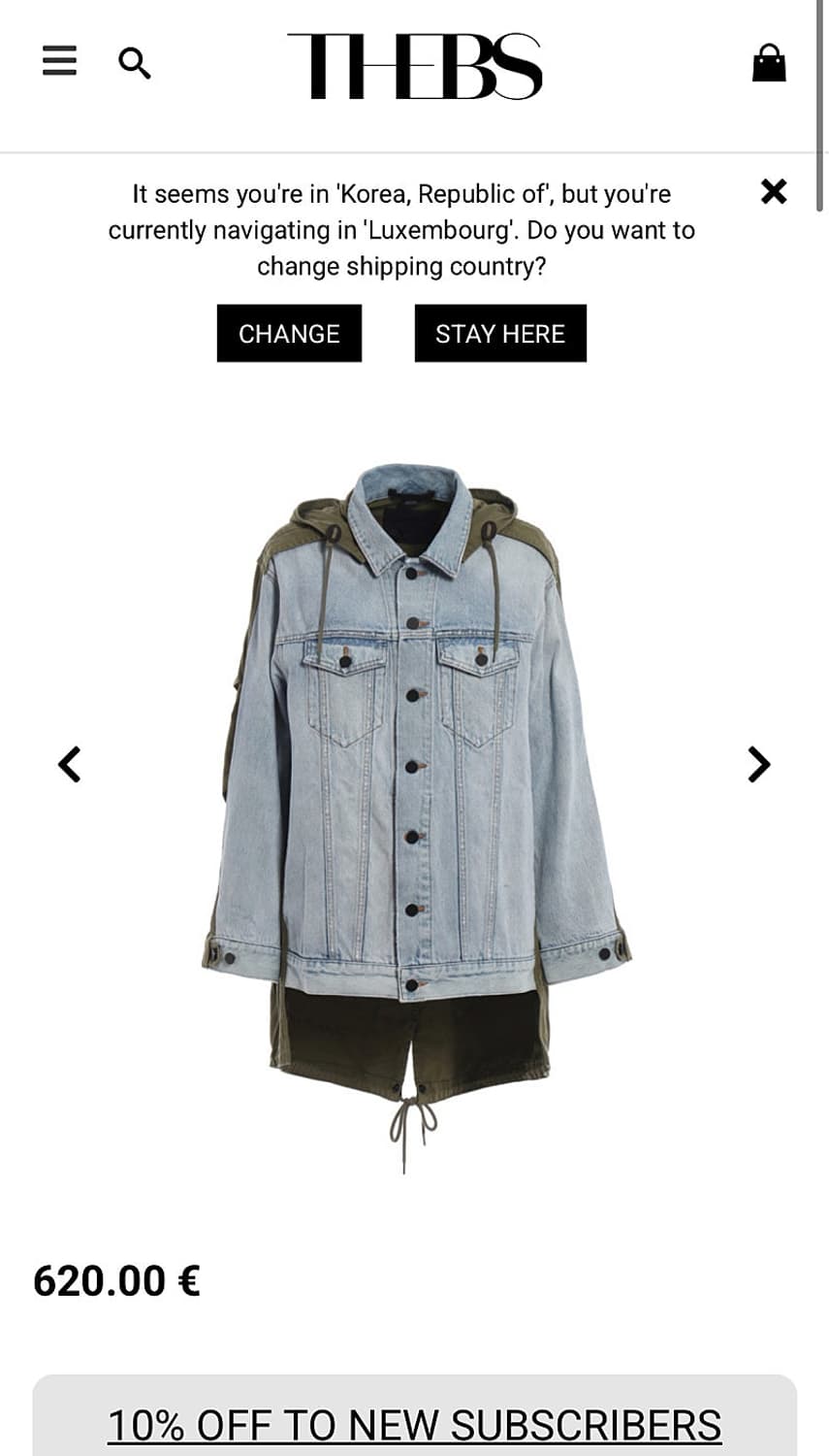 알렉산더왕 데님믹스 야상자켓  상품이미지9