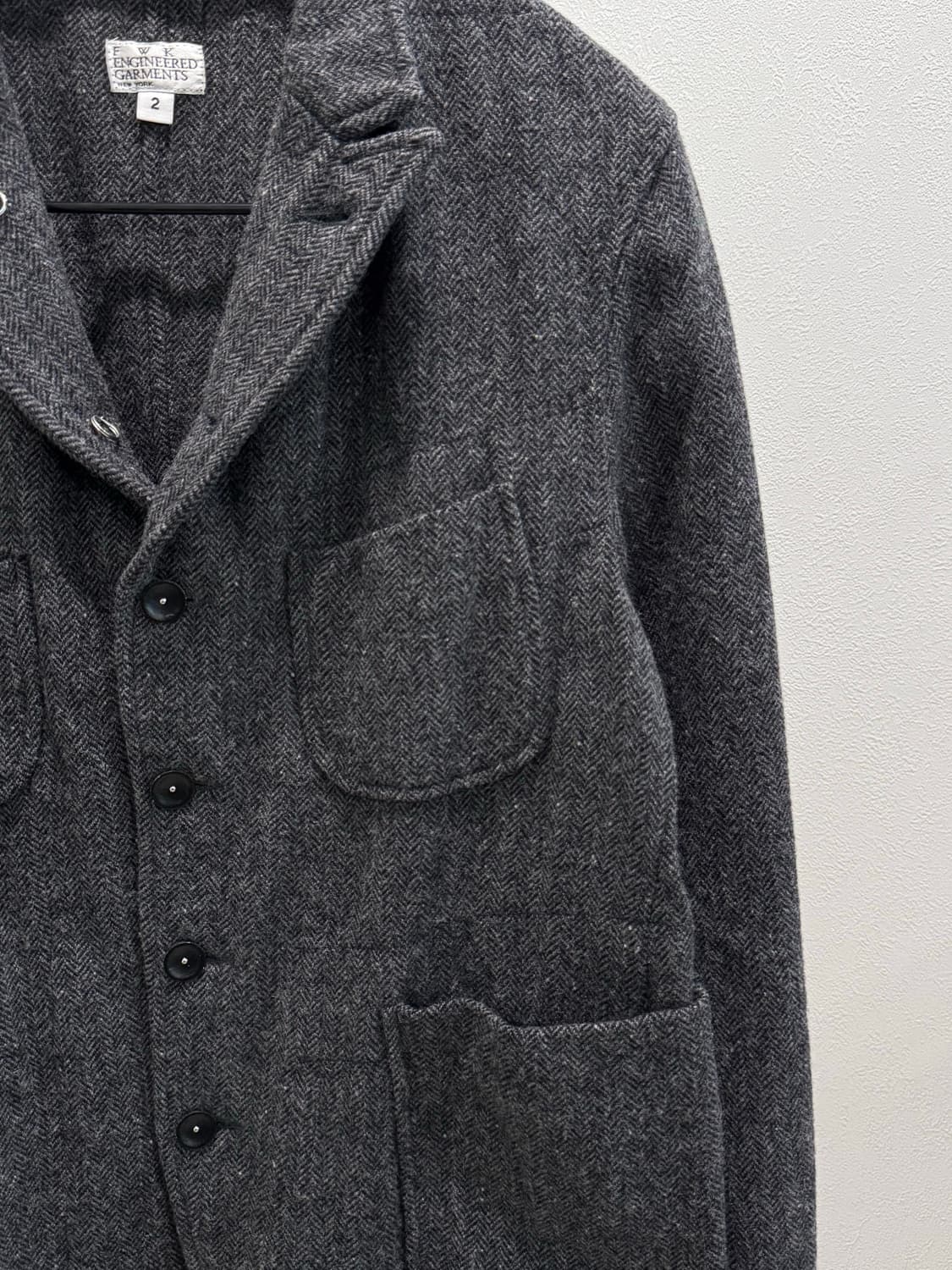 엔지니어드 가먼츠 해링본 울 자켓 상품이미지2