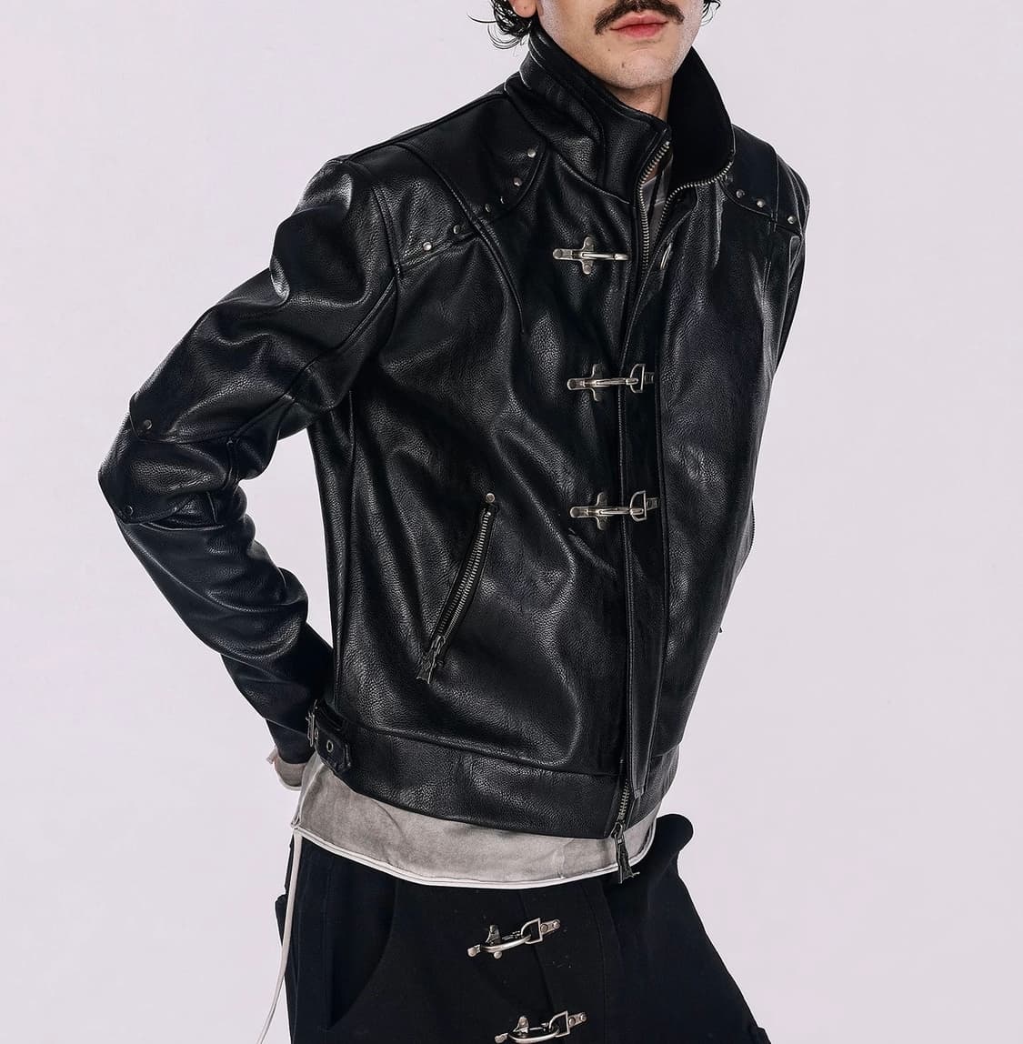 Shadow Collar Zip Buckle Jacket 상품이미지1