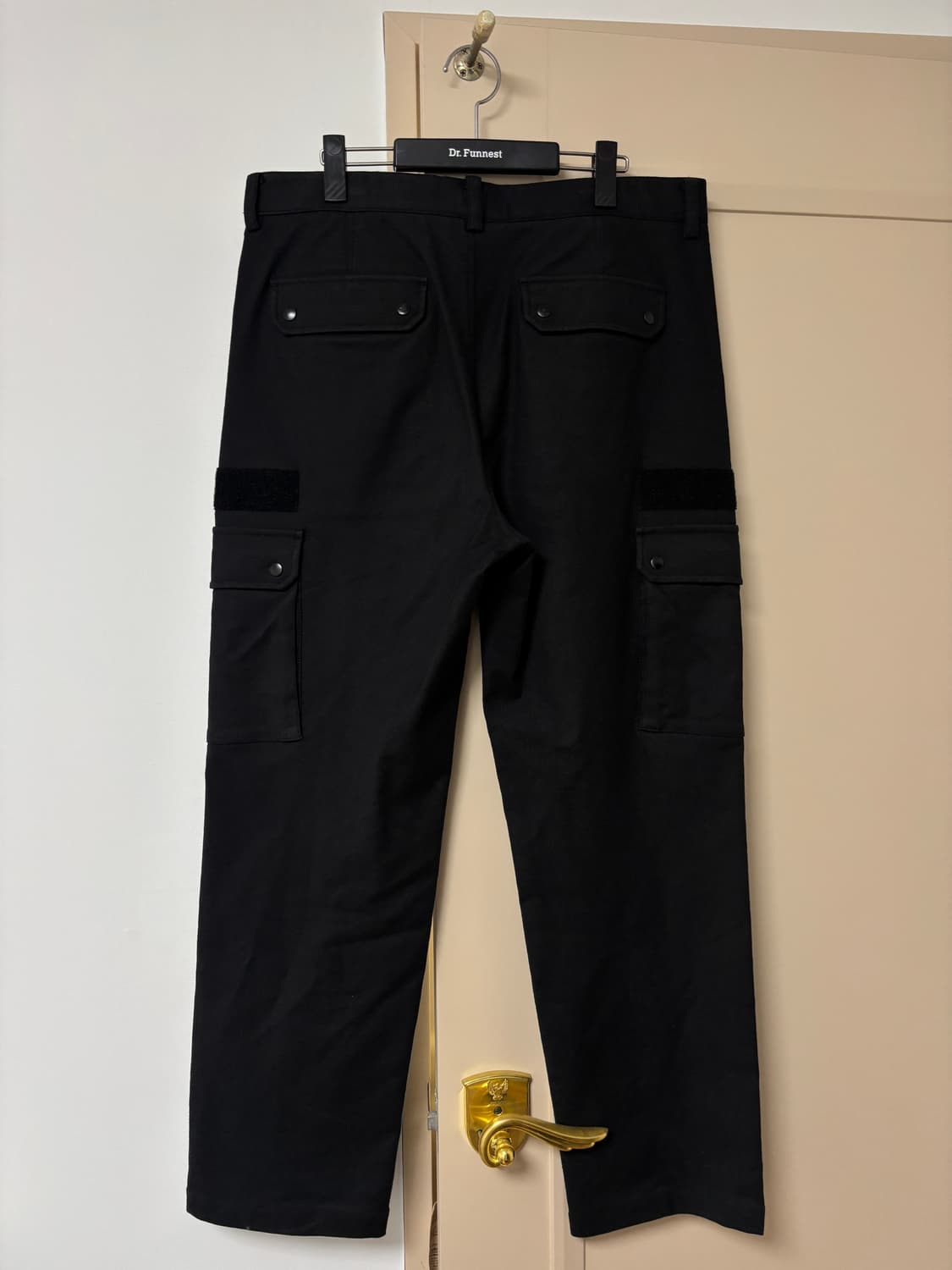 시스템 스트레이트핏 블랙 카고 팬츠 32 상품이미지5