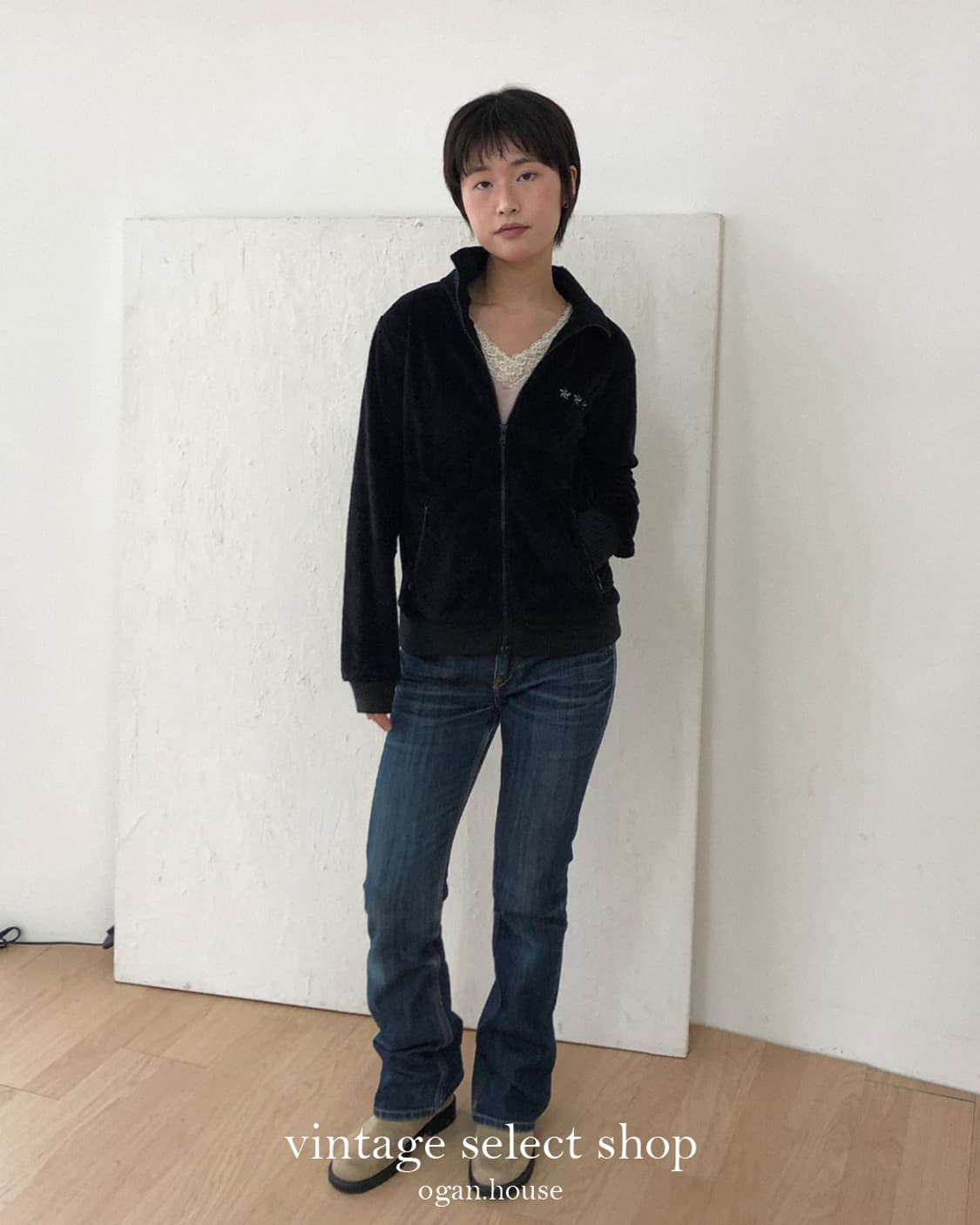 vintage fleece zip-up jacket[BEAMS BOY] 상품이미지3