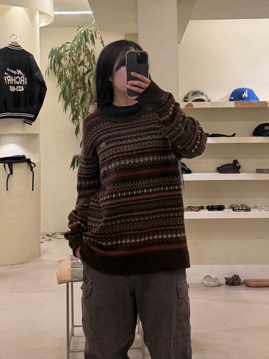 라코스테 패턴 스몰로고 니트 U566 상품이미지1