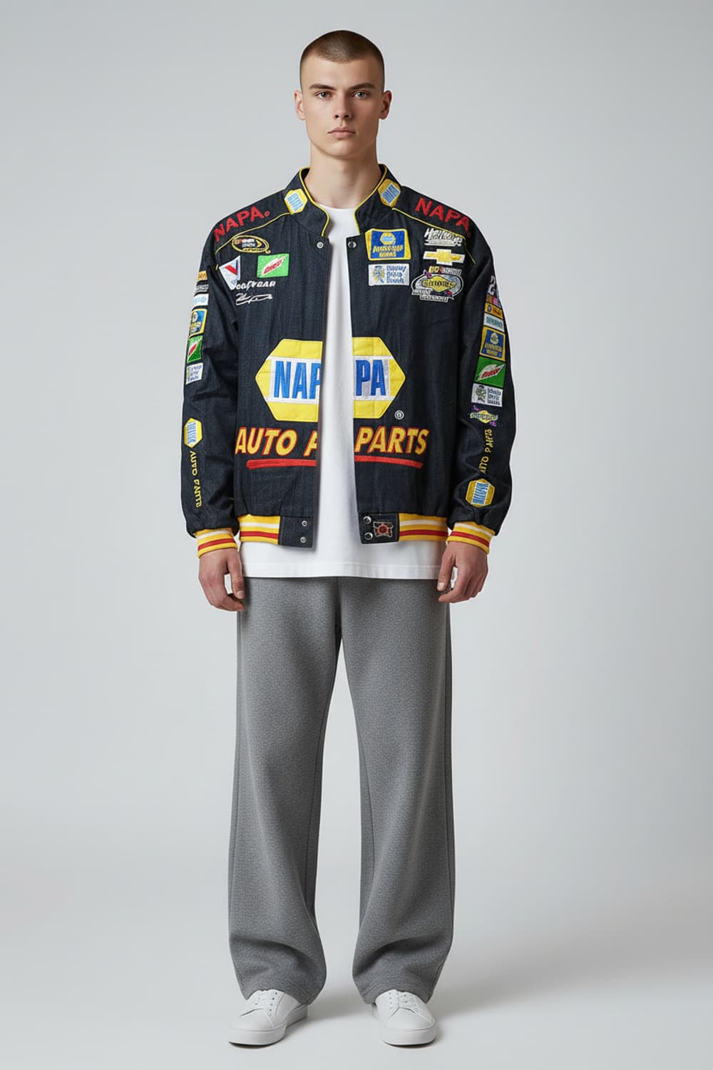 [L] 나파 와펜 레이싱 빈티지 자켓 상품이미지3