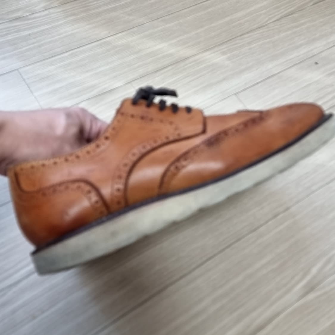 호킨스 브라운 윙팁 남성 구두(280-290) 상품이미지1