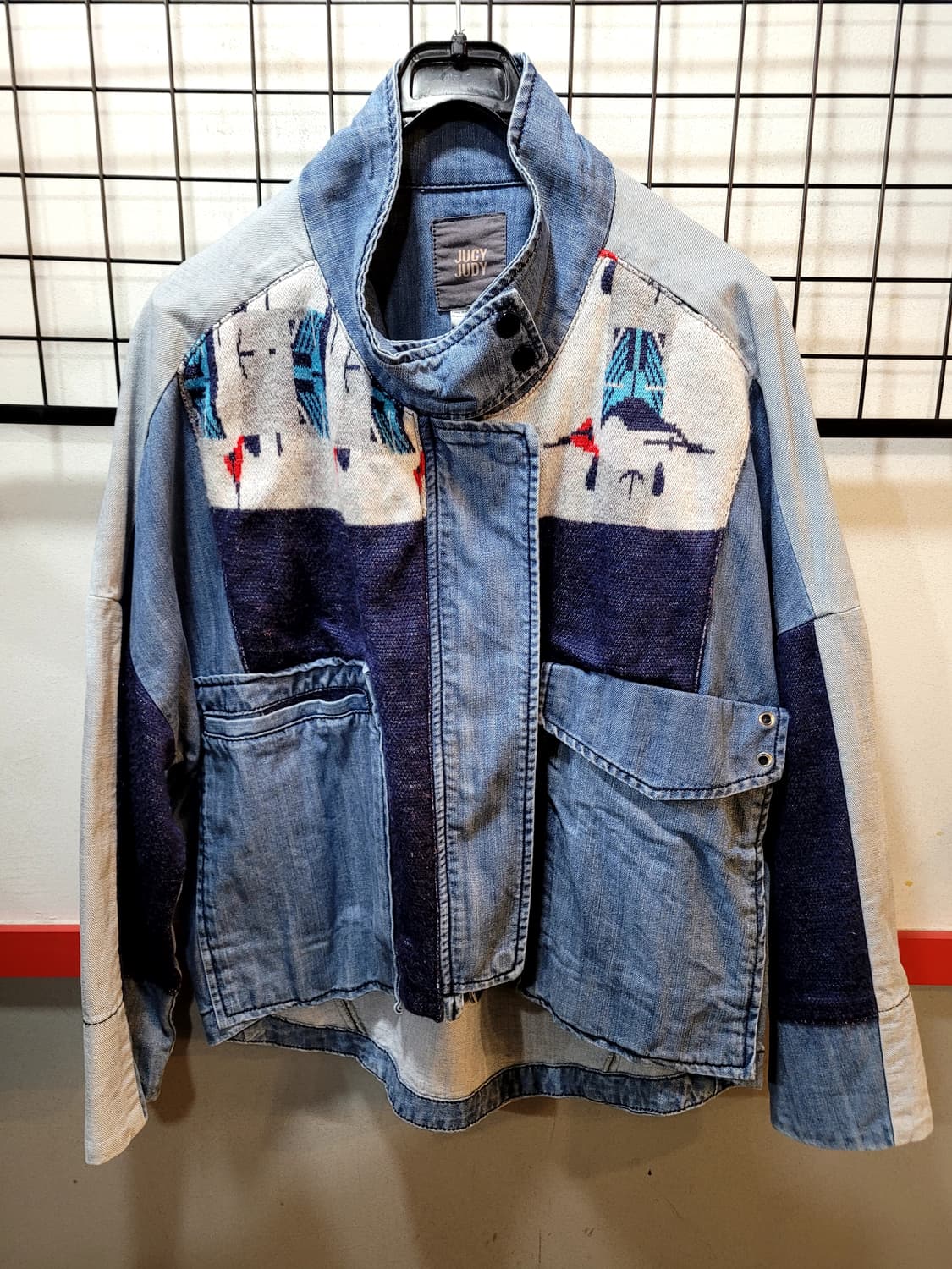 정품 쥬시쥬디 패치워크 데님자켓 상품이미지1