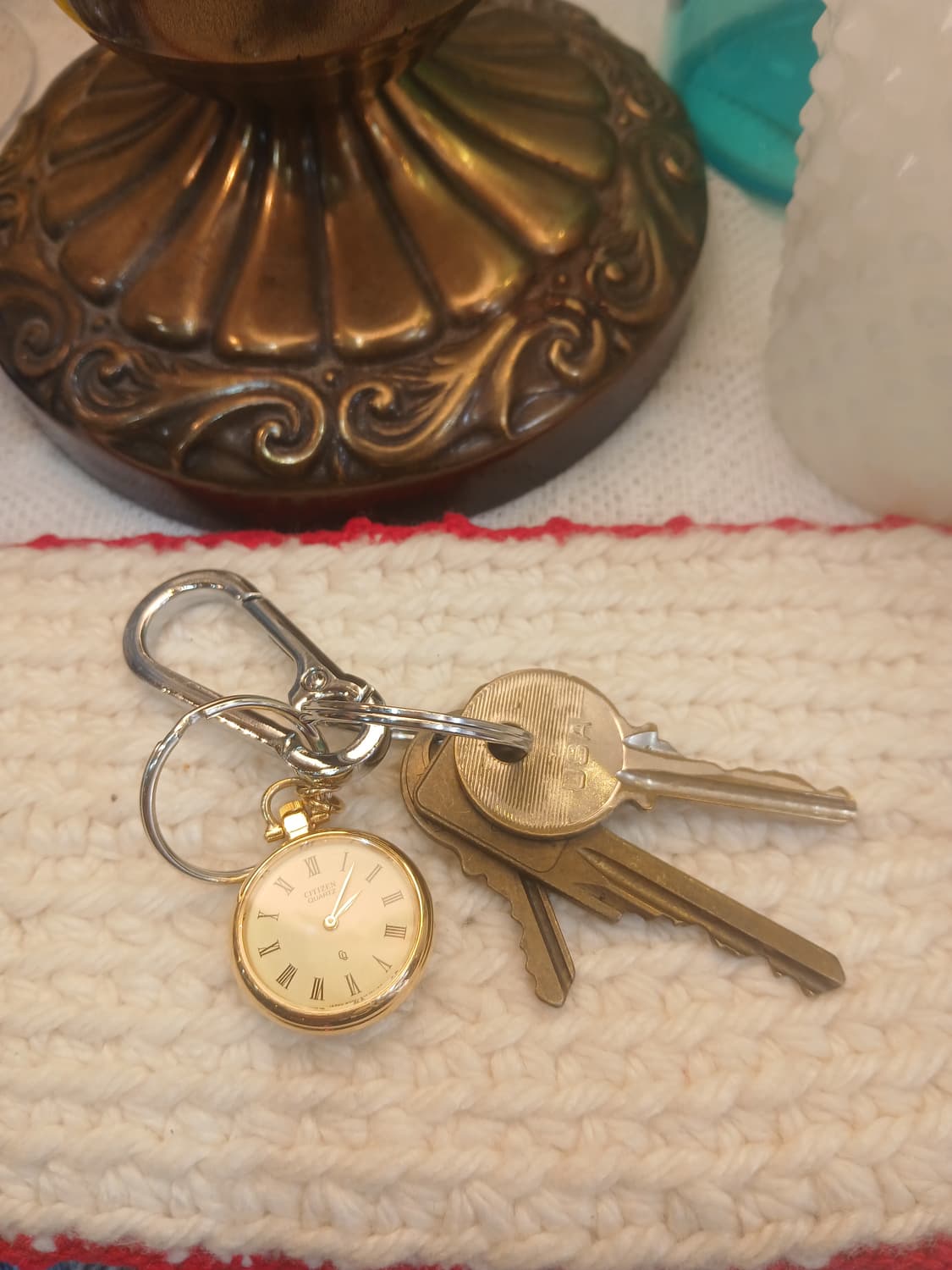 빈티지 시티즌 쿼츠 회중시계 키링 상품이미지1