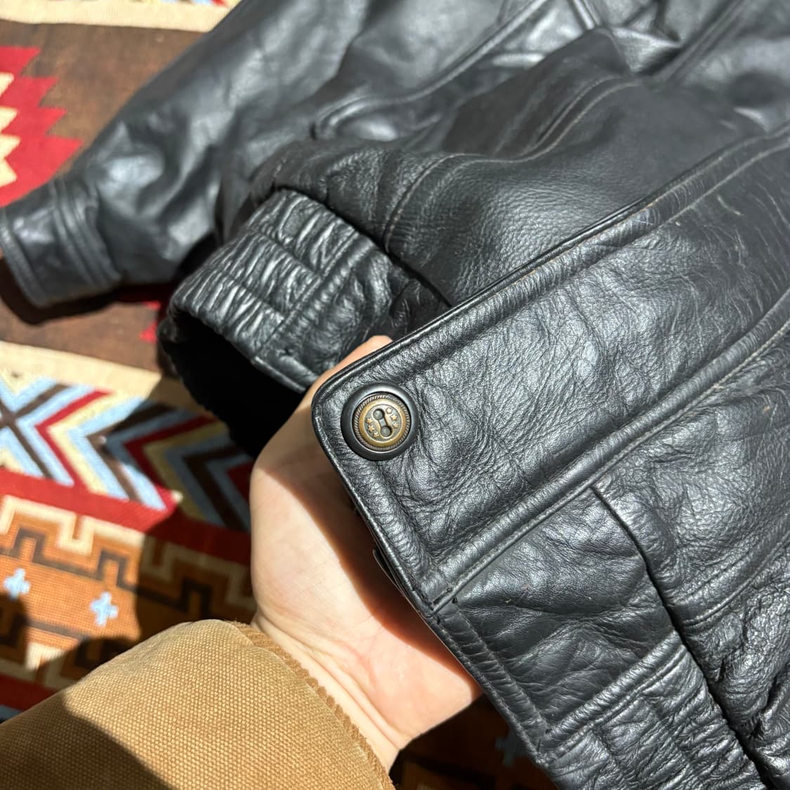 빈티지 소가죽 레더자켓 상품이미지3