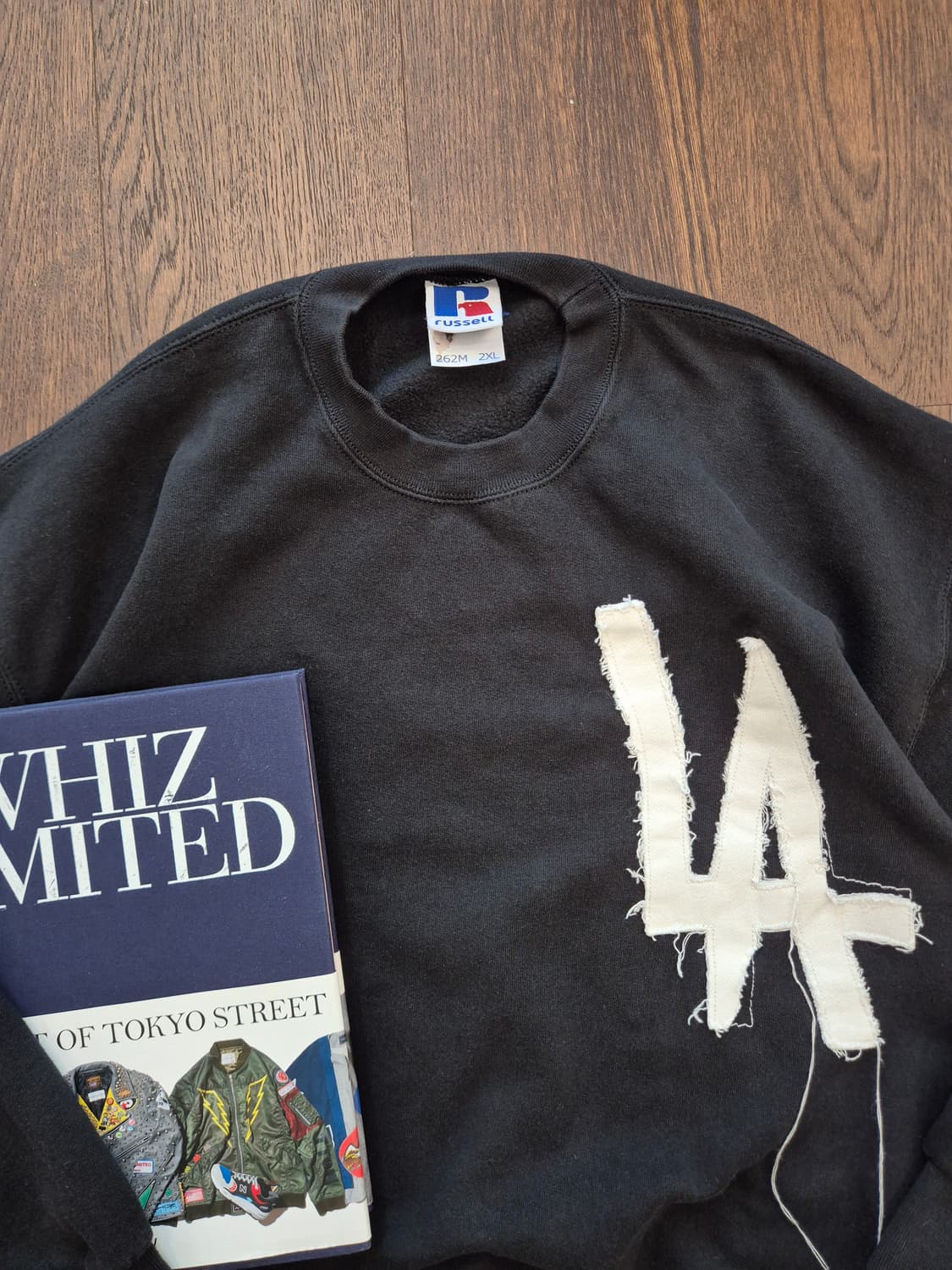 RUSSELL NY Appliquer Sweat(Black) 상품이미지2