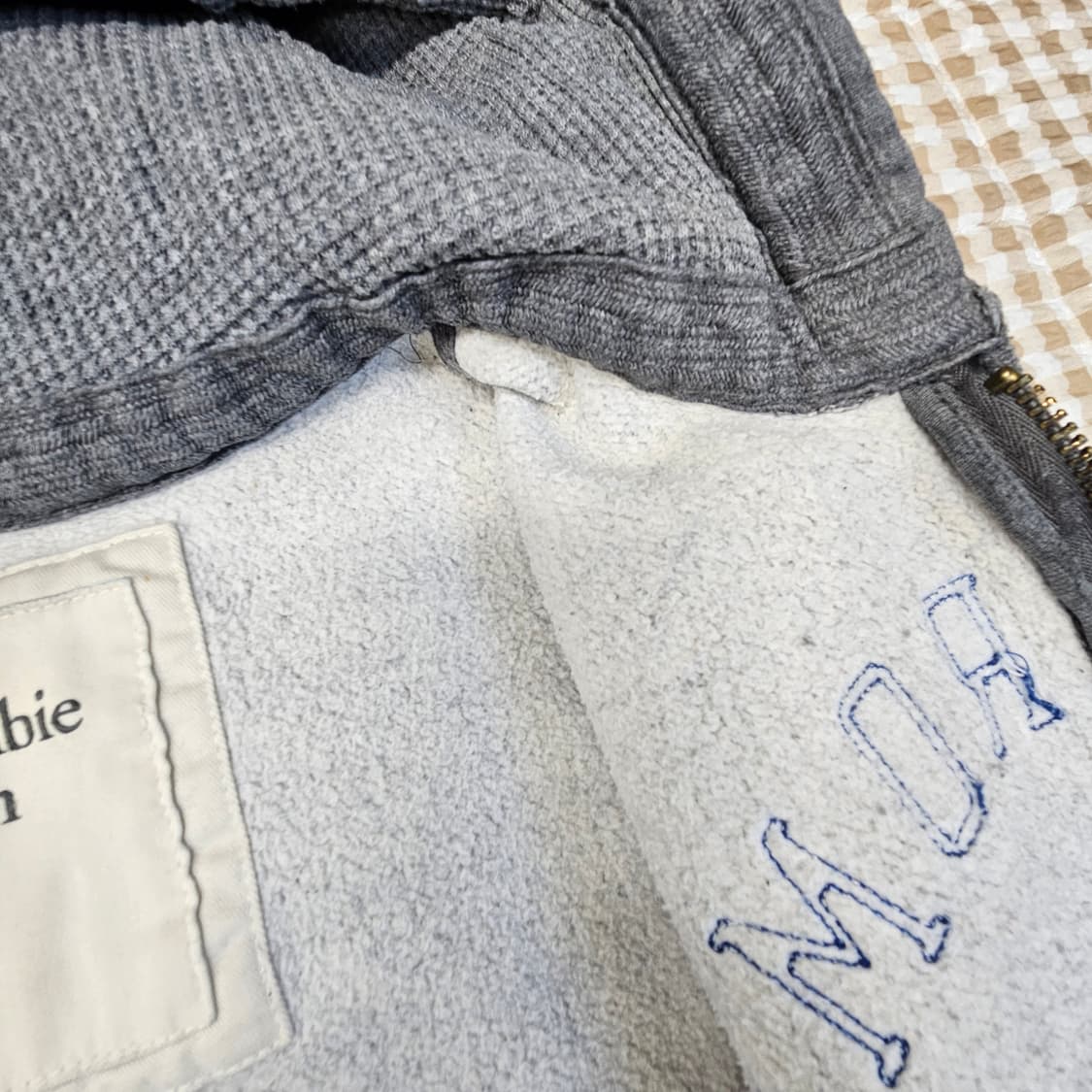 아베크롬비앤피치 기모 후드집업 자켓 남자100 상품이미지6