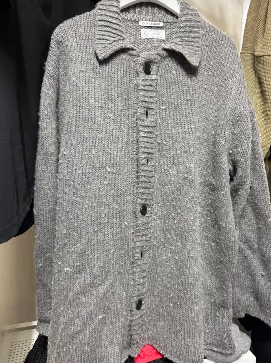 [50] 아워레가시 빅 가디건 펑키 아크릴 그레이 상품이미지2