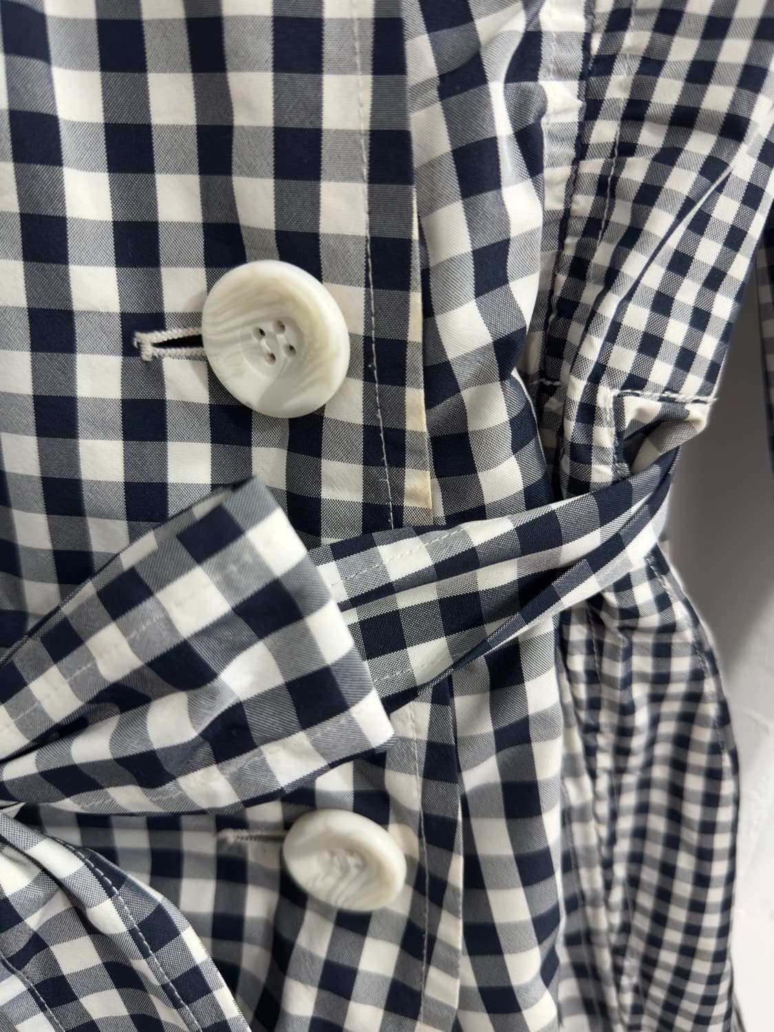 acheter check shirring detail jacket 상품이미지5