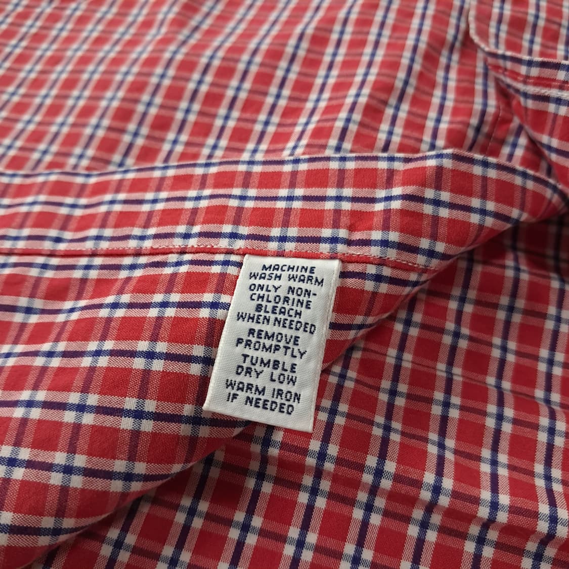 CK769 L 폴로 90s 아이비 레드 마이크로체크 반팔 셔츠 남방 상품이미지5