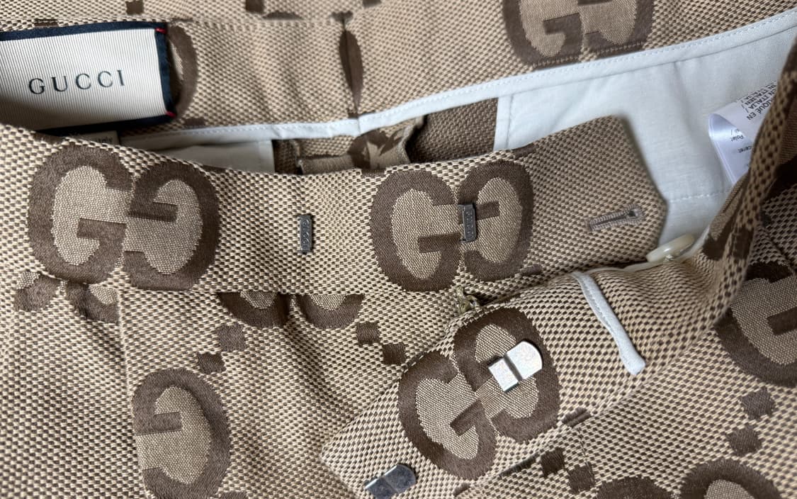 [48] 구찌 점보 GG 캔버스 쇼츠 반바지 상품이미지4