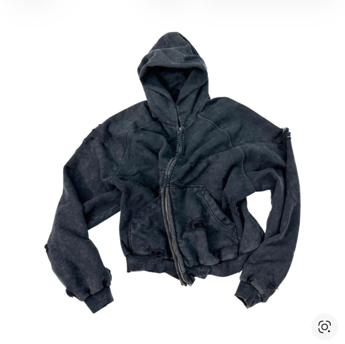 [1] 논노드 X 신세계 디스트레스드 후드 집업 상품이미지1