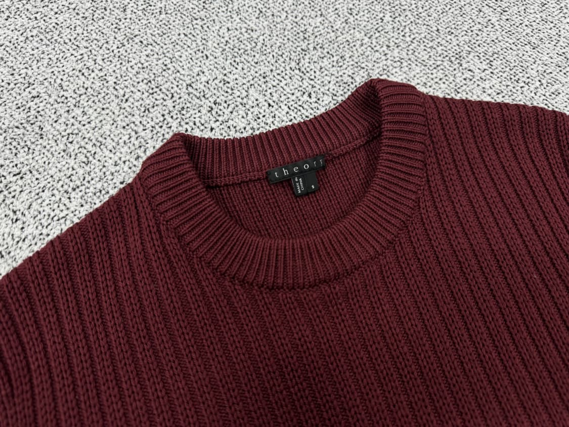 띠어리 파인골지 울혼방 니트 상품이미지2