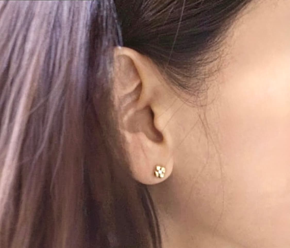 [정품] 골든듀 코튼 귀걸이 (다이아+18k 옐로우골드) 상품이미지7