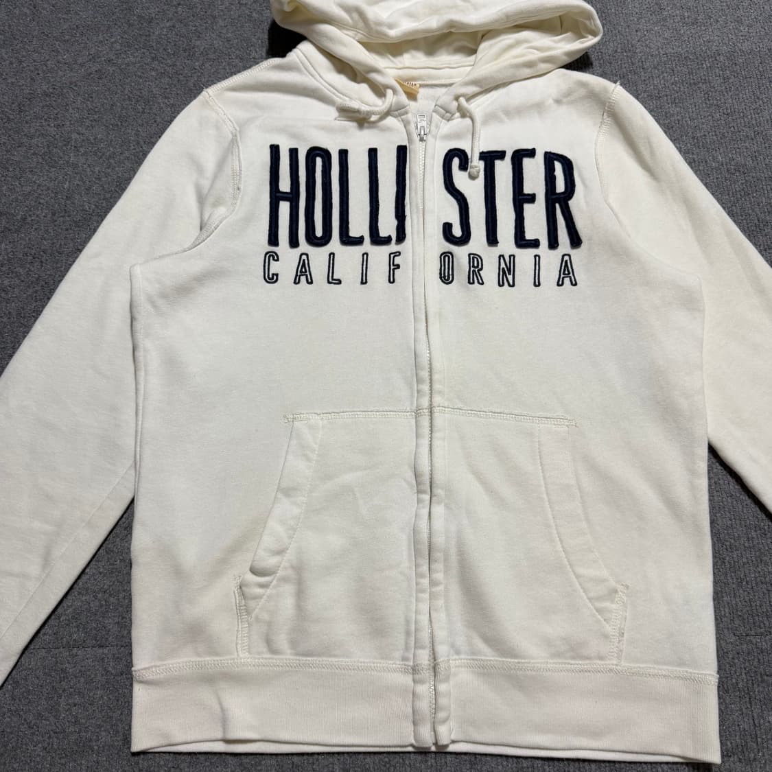 홀리스터 화이트 후드집업 m 상품이미지2