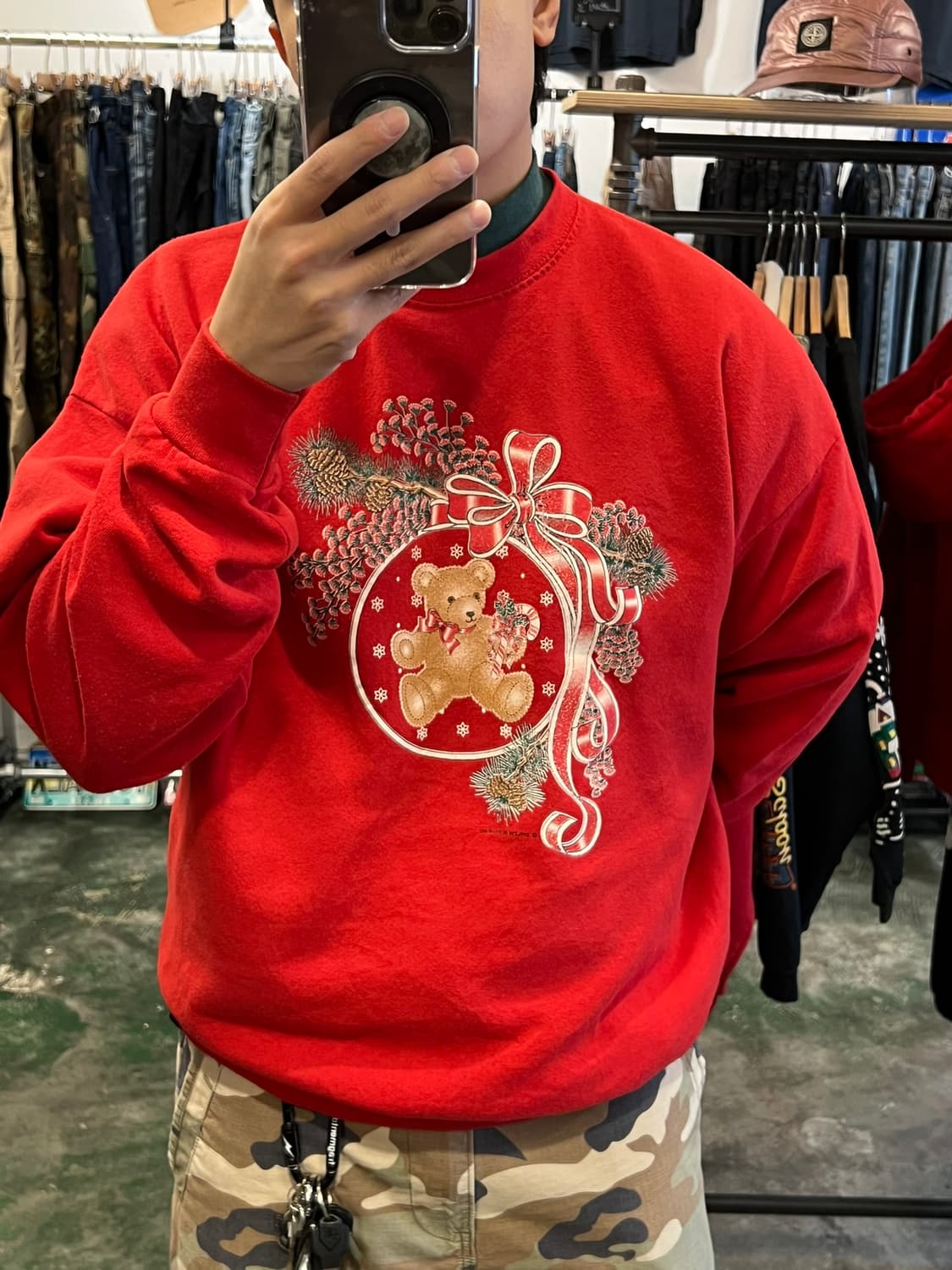 90s [XL] USA 크리스마스 홀리데이 빈티지 스웻셔츠 상품이미지2