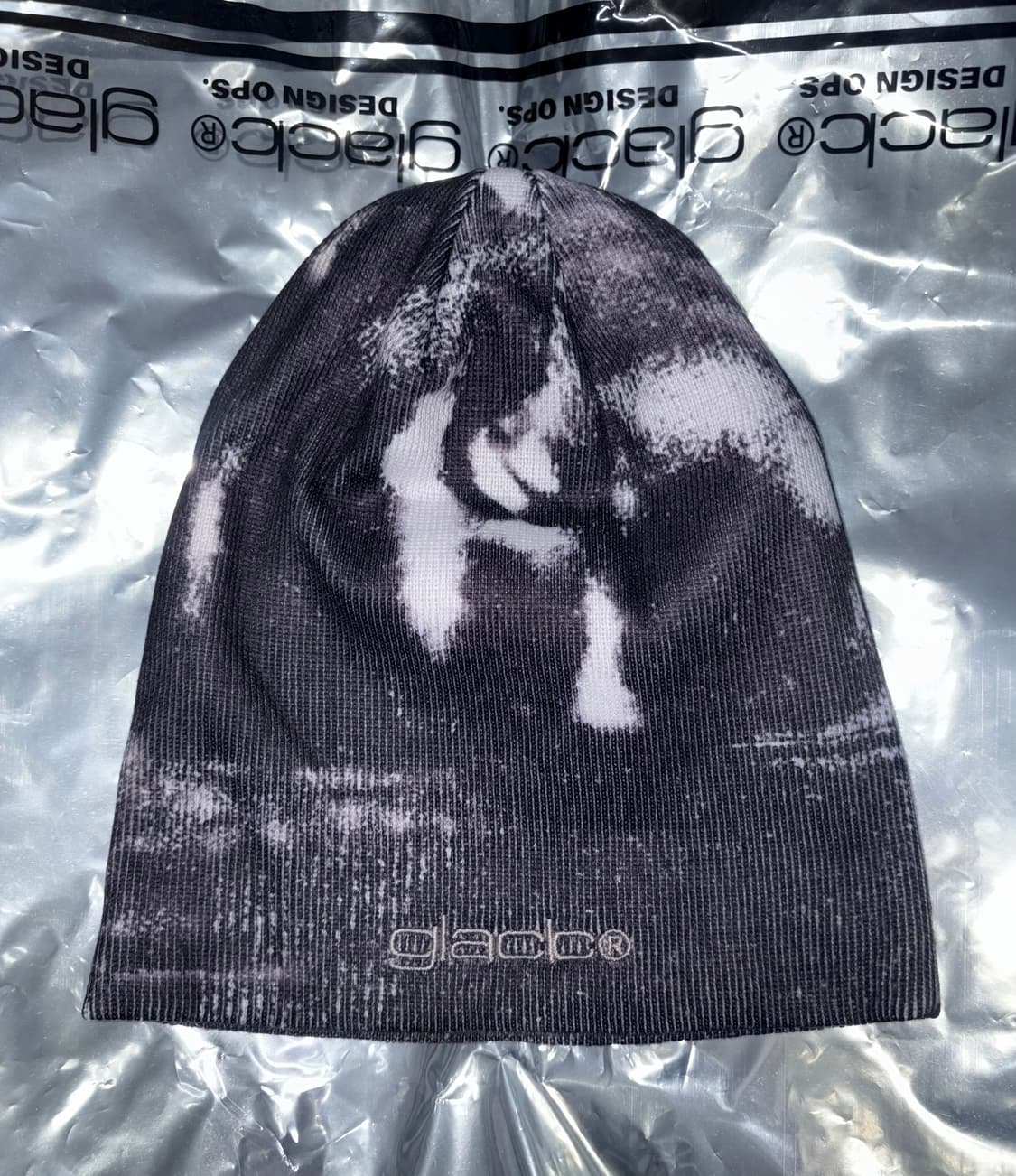 글랙 아플리케 비니 블랙 상품이미지2