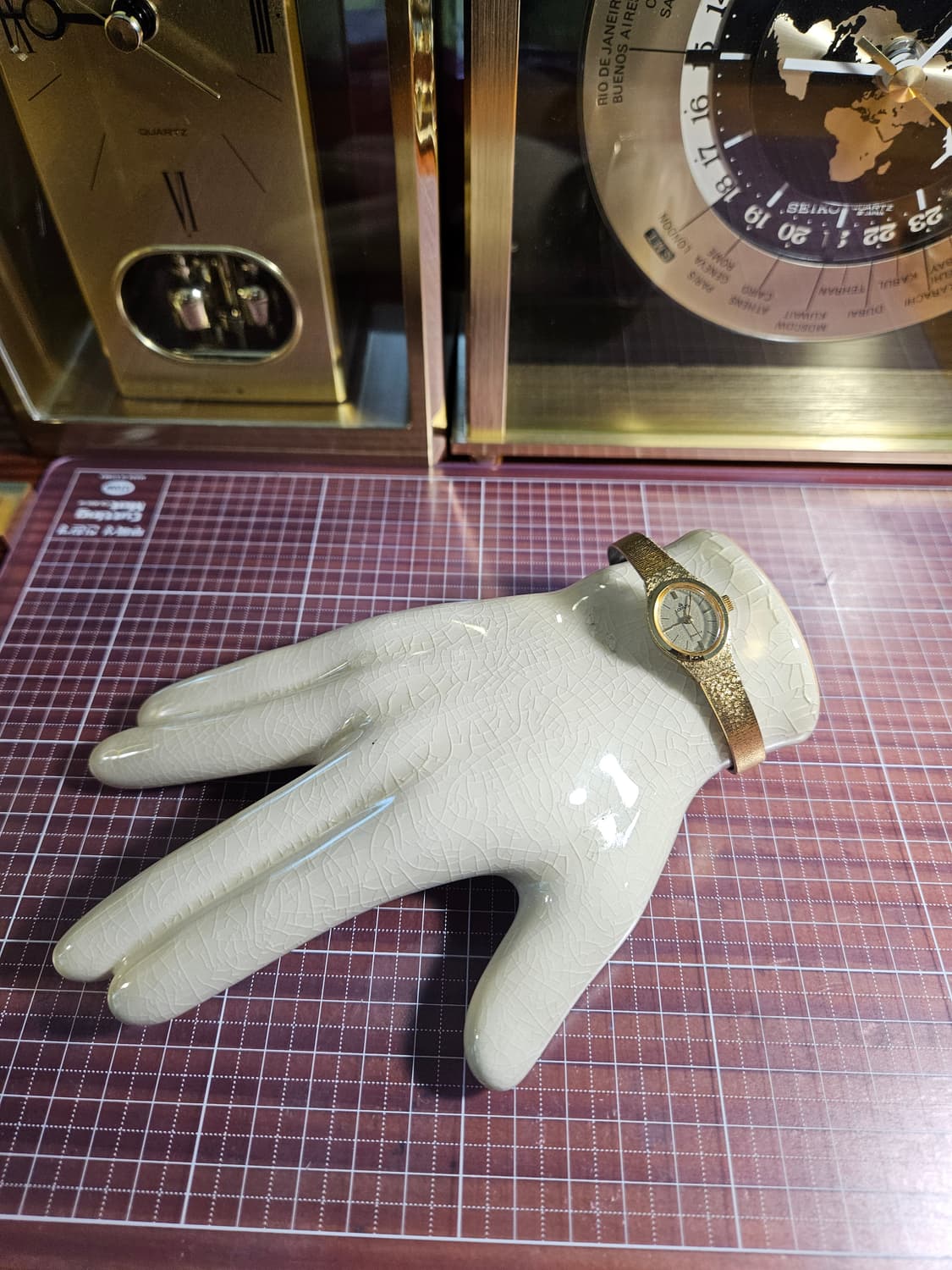 세이코 로루스 빈티지 여성용 금장 팔찌시계 쿼츠 상품이미지2