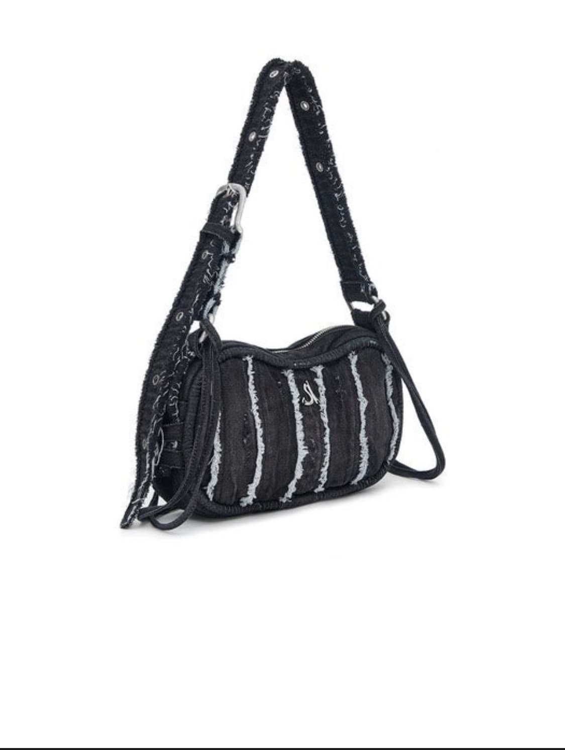 애프터아워즈 데님 CUT-OFF 숄더백 [블랙] 상품이미지2