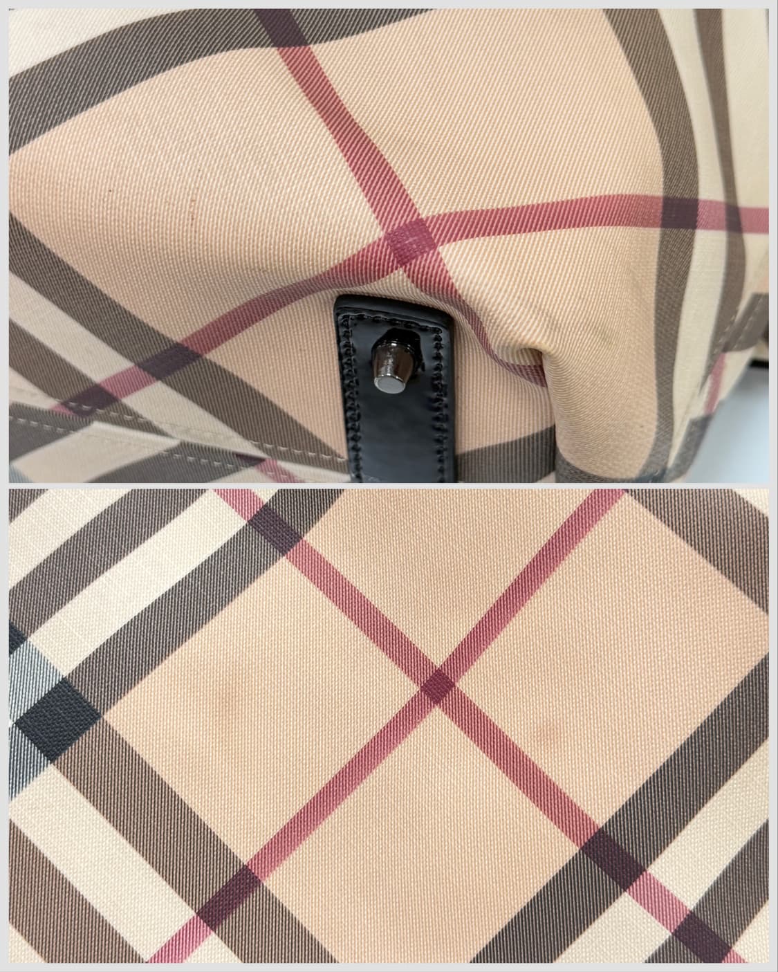 버버리 하우스 체크 파우치 세트 쇼퍼백 상품이미지6