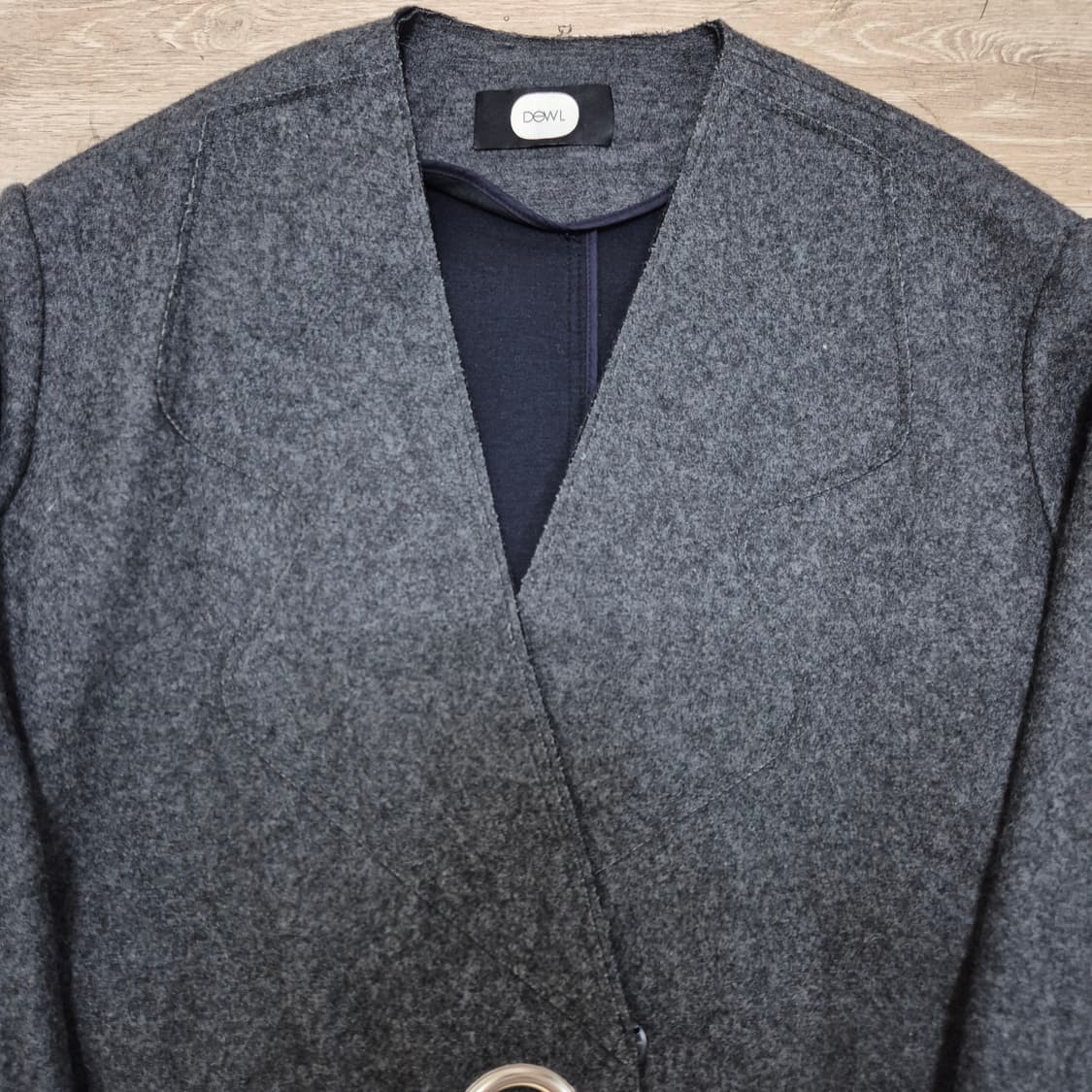 듀엘 여성 럭셔리 논카라 코트 상품이미지2