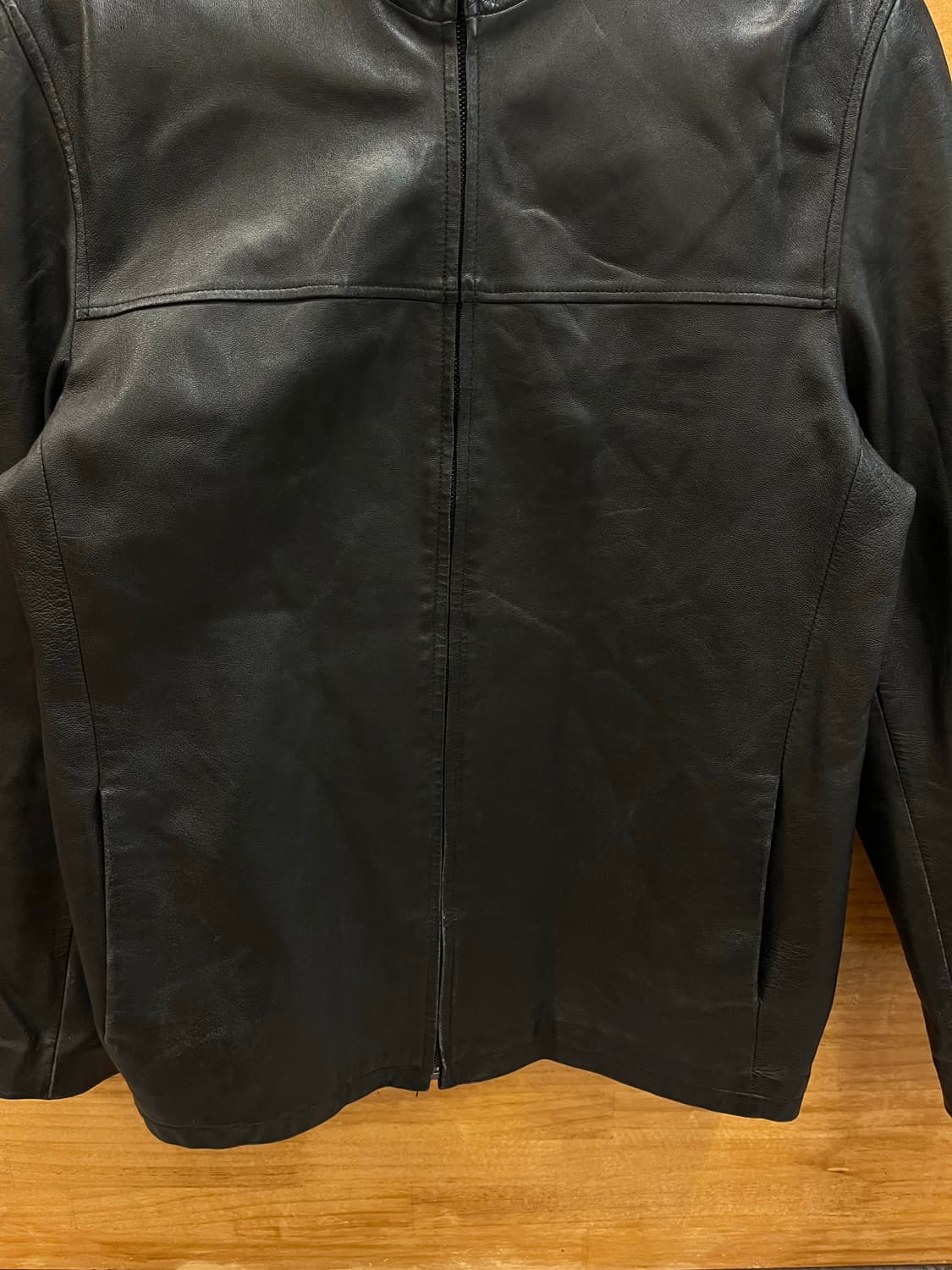 빈티지 양가죽 레더 가죽 자켓 블랙 110 #csz2776  상품이미지4