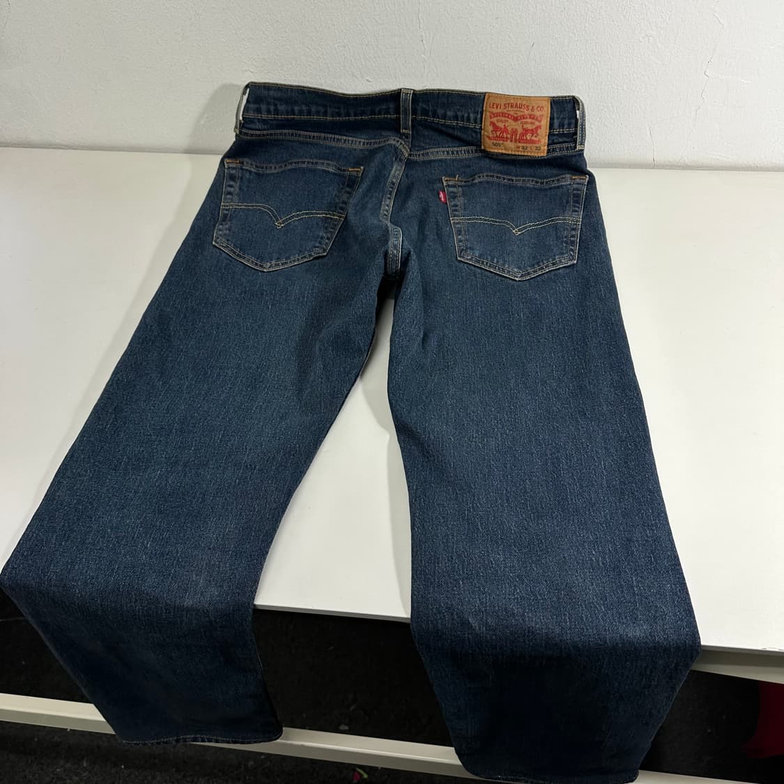 M 리바이스505 레귤러핏 진청 데님팬츠 청바지 상품이미지3