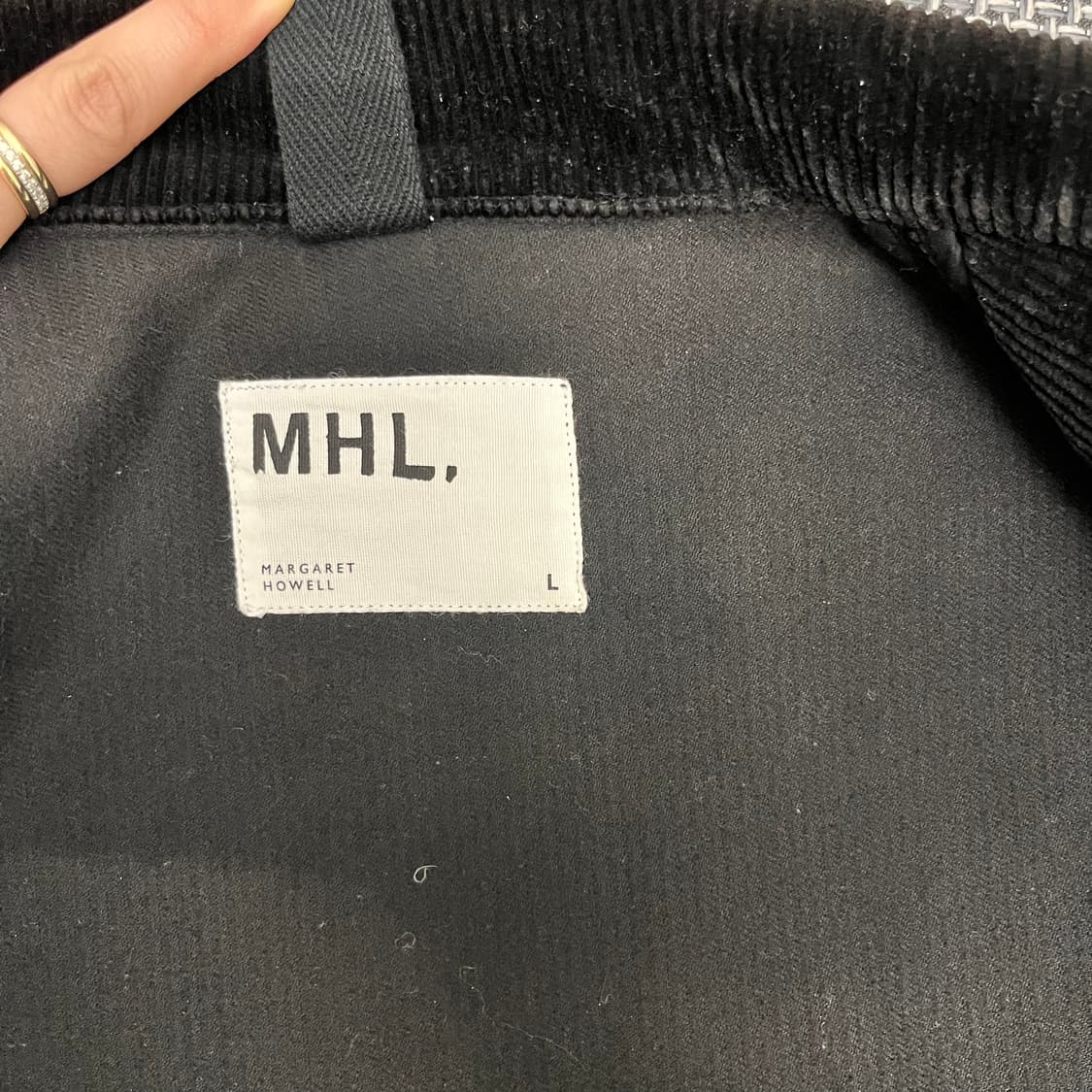 MHL 코듀 자켓 블랙 L 상품이미지6