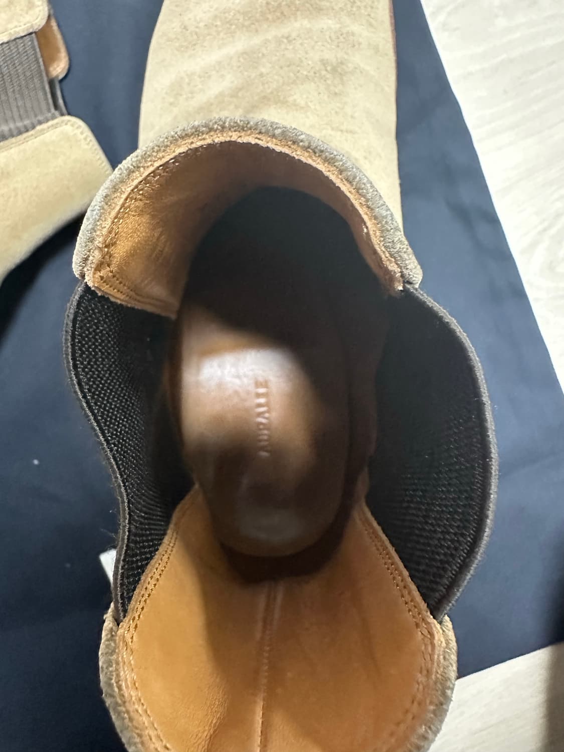 AURALEE 오라리 첼시 스웨이드 스퀘어토 부츠 상품이미지4