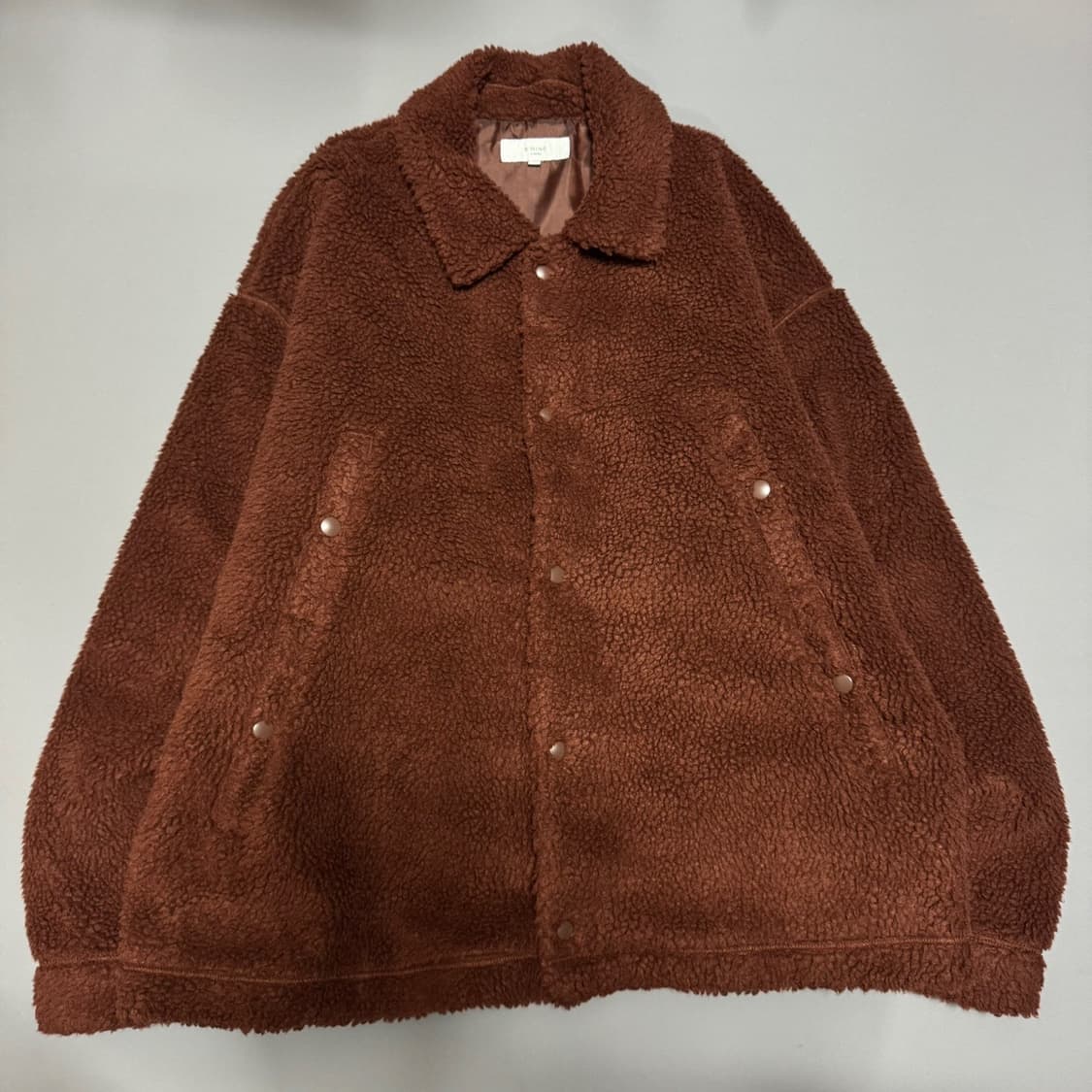 빔즈(B:MING by BEAMS) 브라운컬러 혼방 스냅버튼  상품이미지6