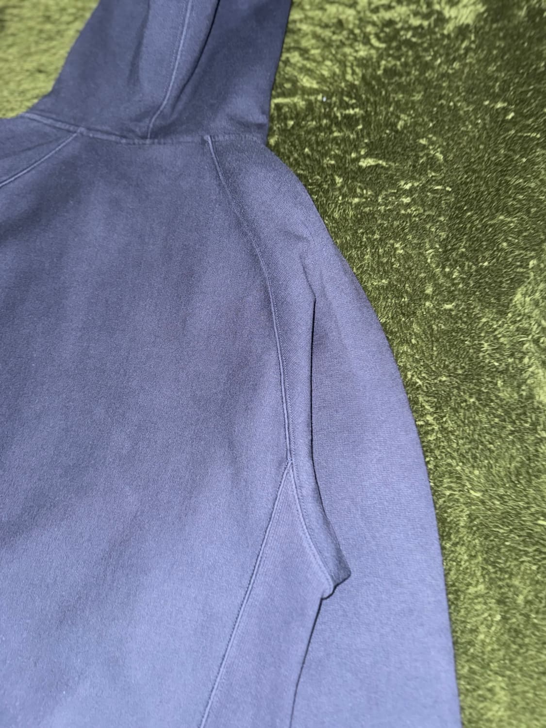 [L] 칼하트 WIP GARRET 쿼터 집 로고 후디 워시드 네이비 상품이미지8