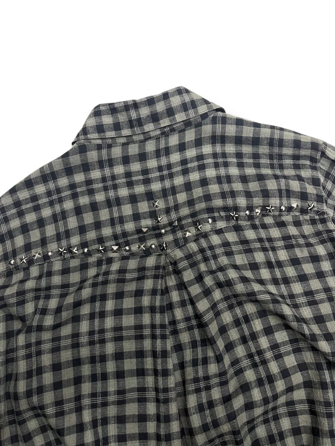 star stud check pattern shirt 상품이미지5