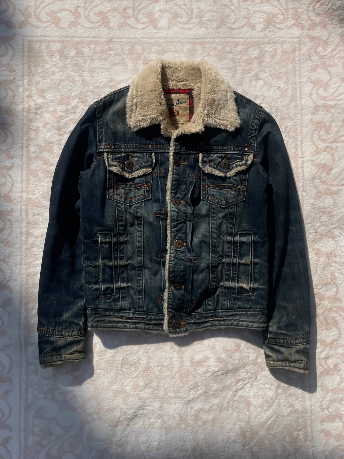 빈티지 웨스턴 쉐르파 데님자켓 상품이미지1