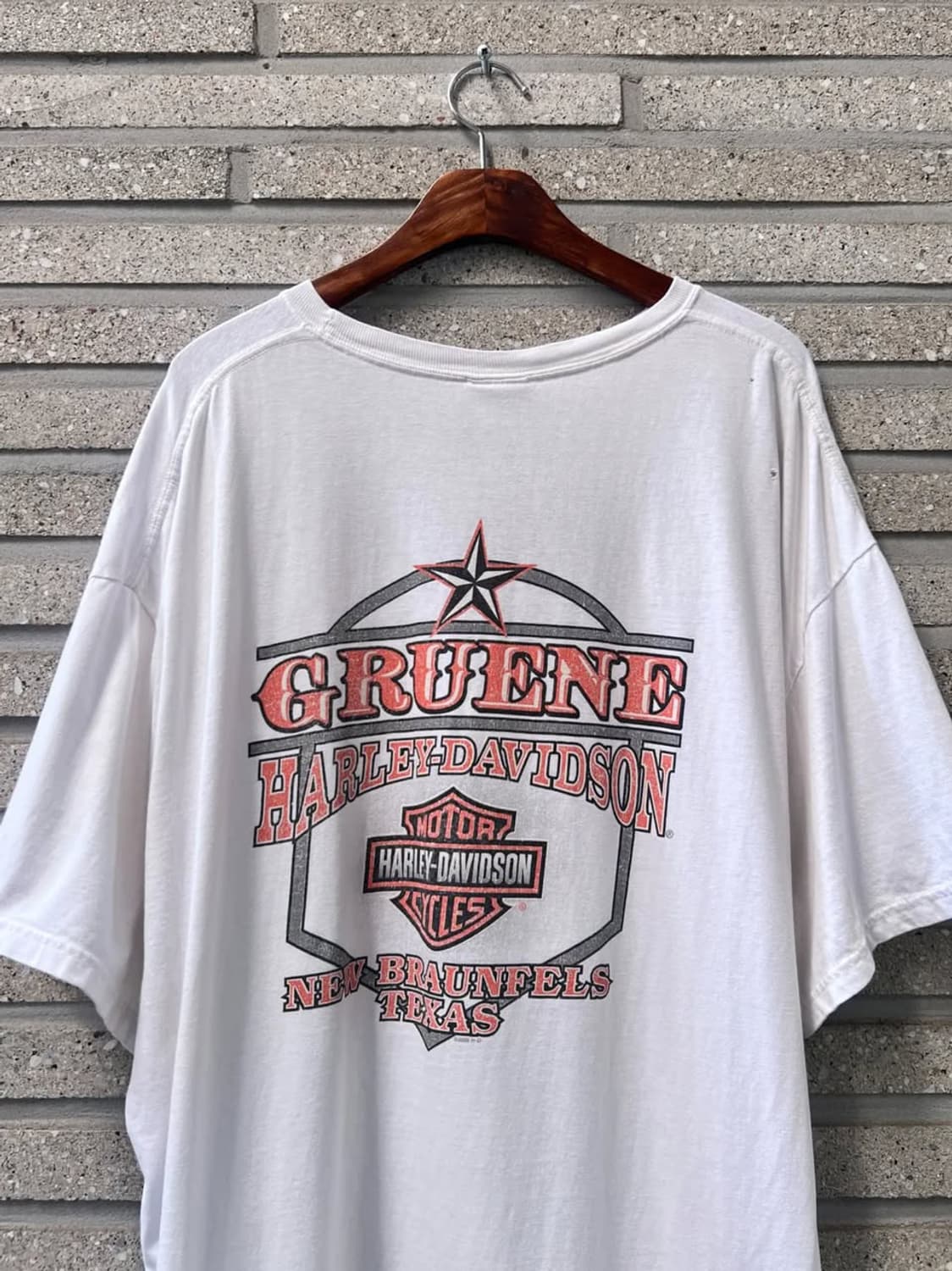 [2XL]할리 데이비슨 텍사스 GRUENE 로고 프린팅 티셔츠 상품이미지1