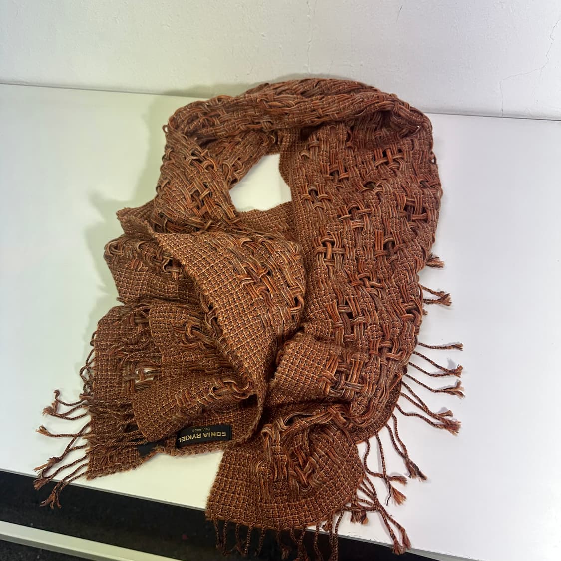 OS 소니아리키엘 나염 짜임 라나울머플러 상품이미지1