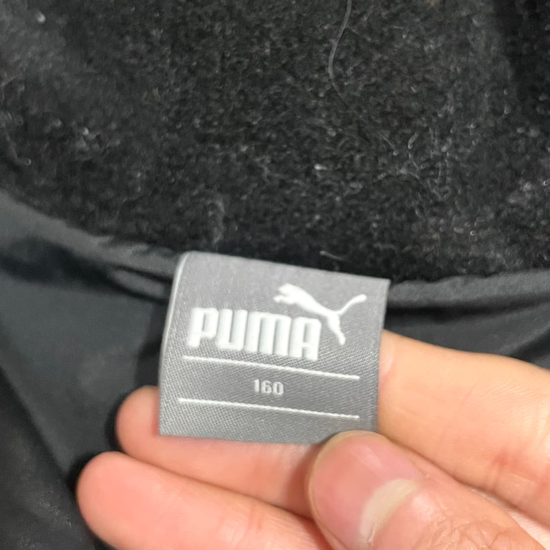 푸마 블랙 덕다운 패딩 점퍼 여성S 호칭160 상품이미지4